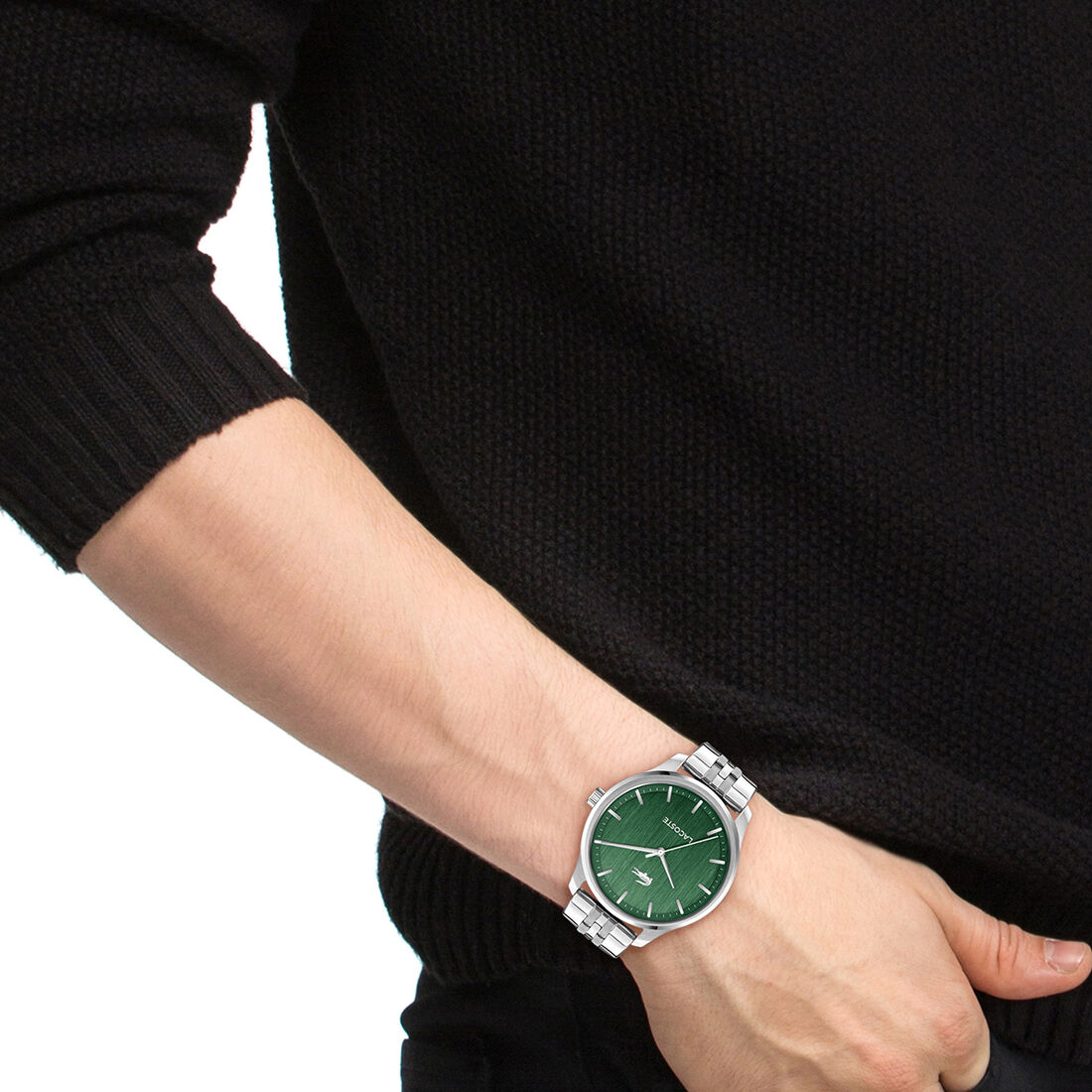 ساعة ستانلس ستيل للرجال Stainless Steel Men's Watch - 2011510-SILVER