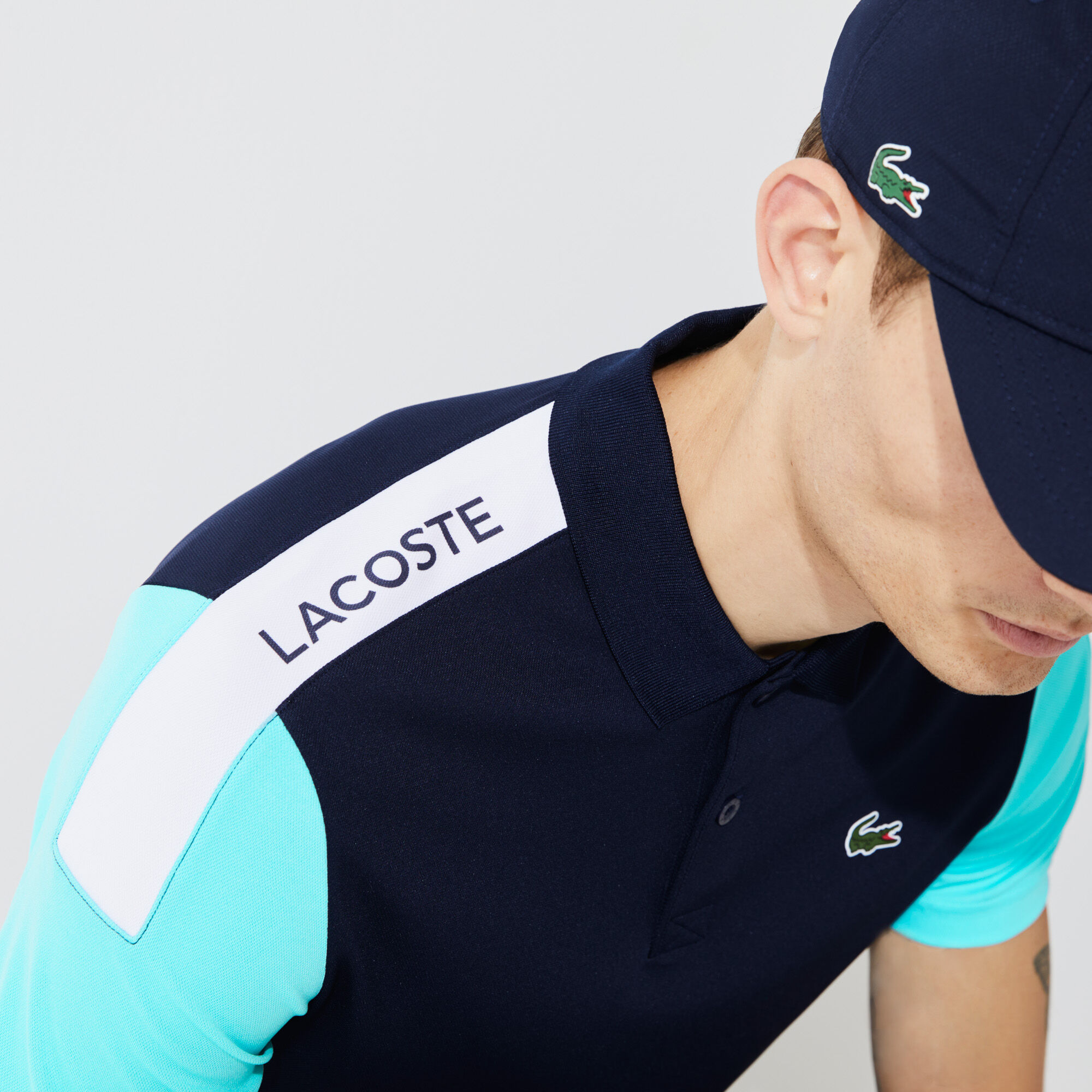 Men's Lacoste SPORT Breathable Resistant Piqué Polo Shirt