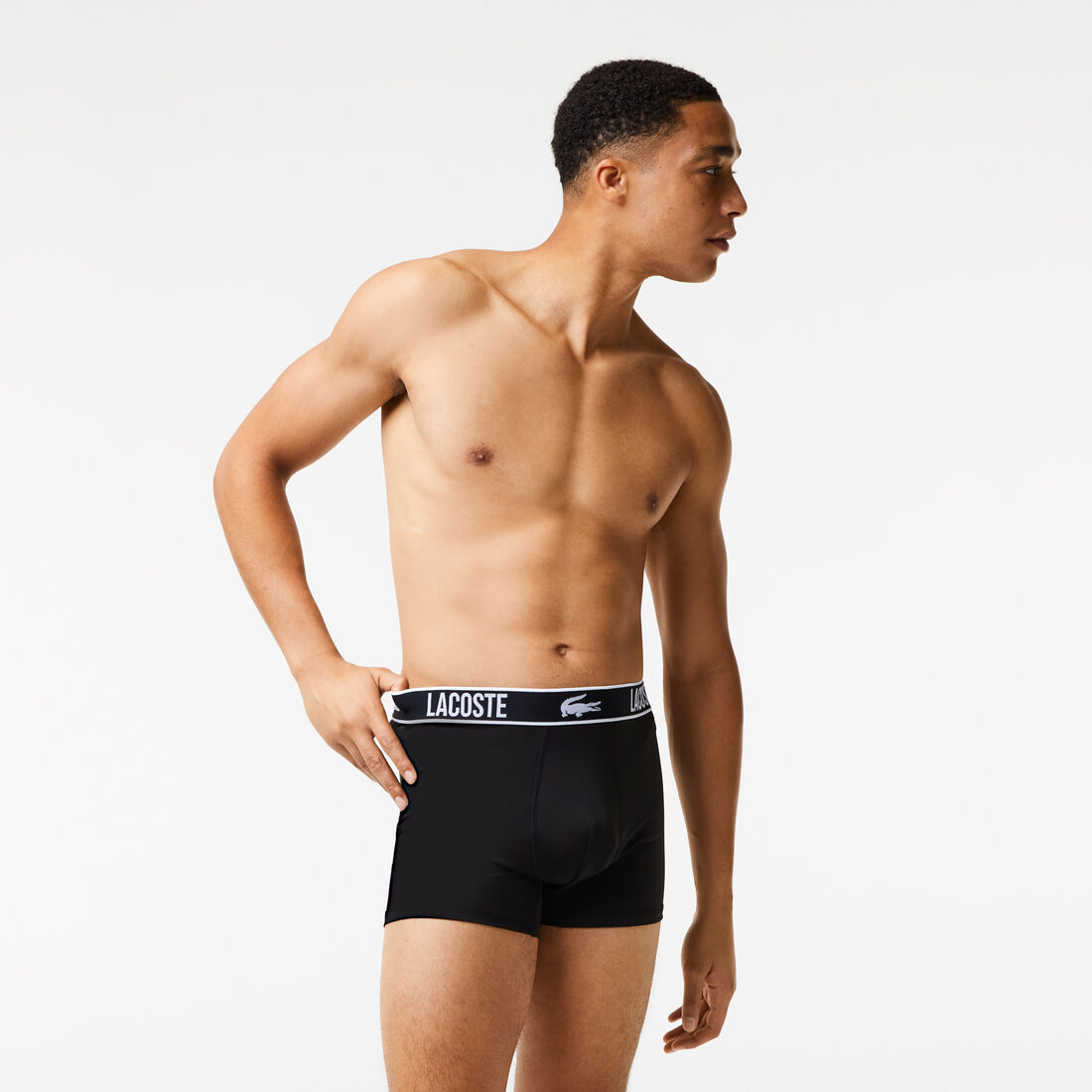 طقم بوكسر لاكوست جيرسيه بوليستر معاد تدويره للرجال، 3 قطع طقم بوكسر لاكوست جيرسيه بوليستر معاد تدويره للرجال، 3 قطع