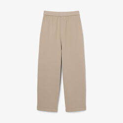 lacoste runway loose fit satin joggers