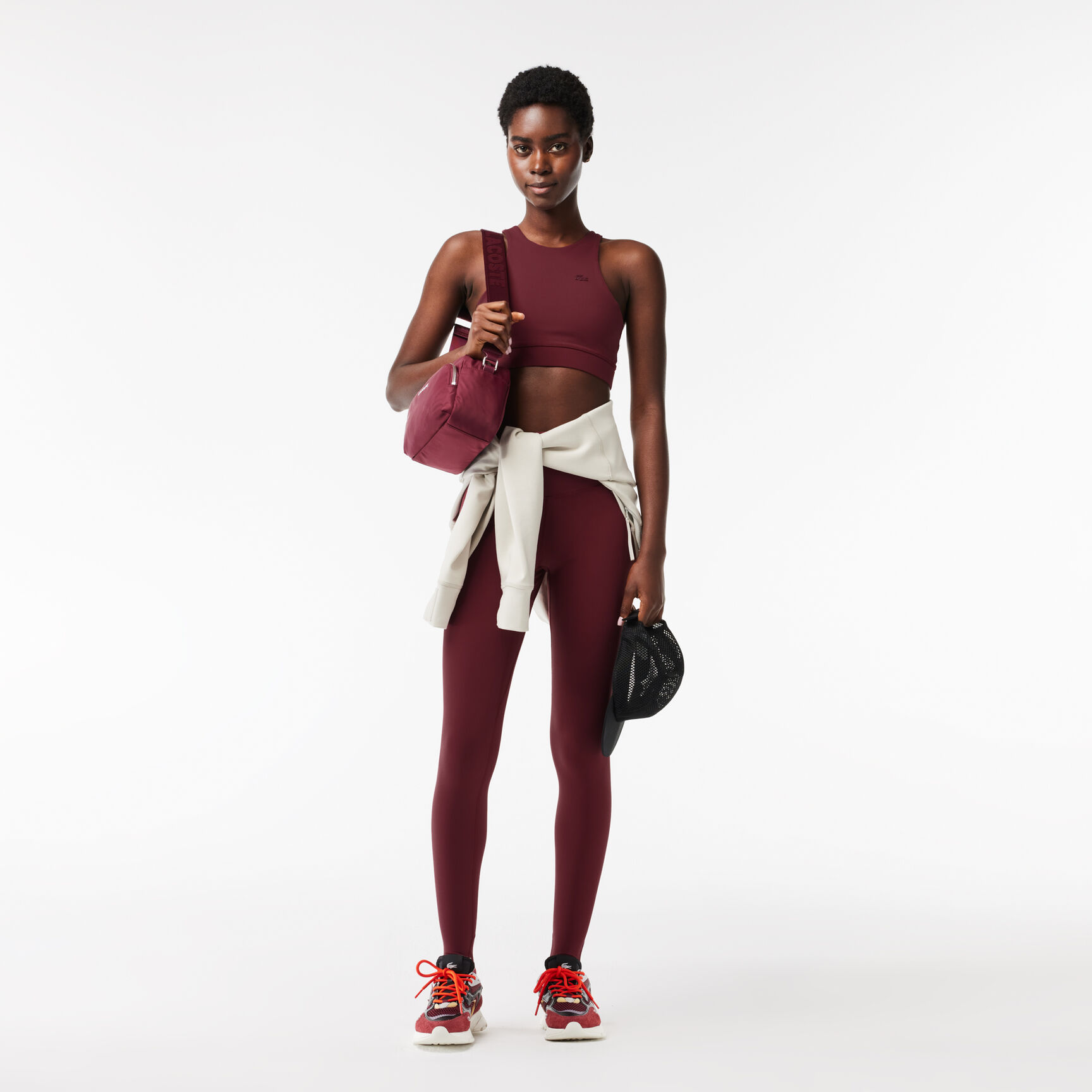 Women's Lacoste Quick-Dry Recycled Polyamide Stretch Bra - IF5961-00-YUP