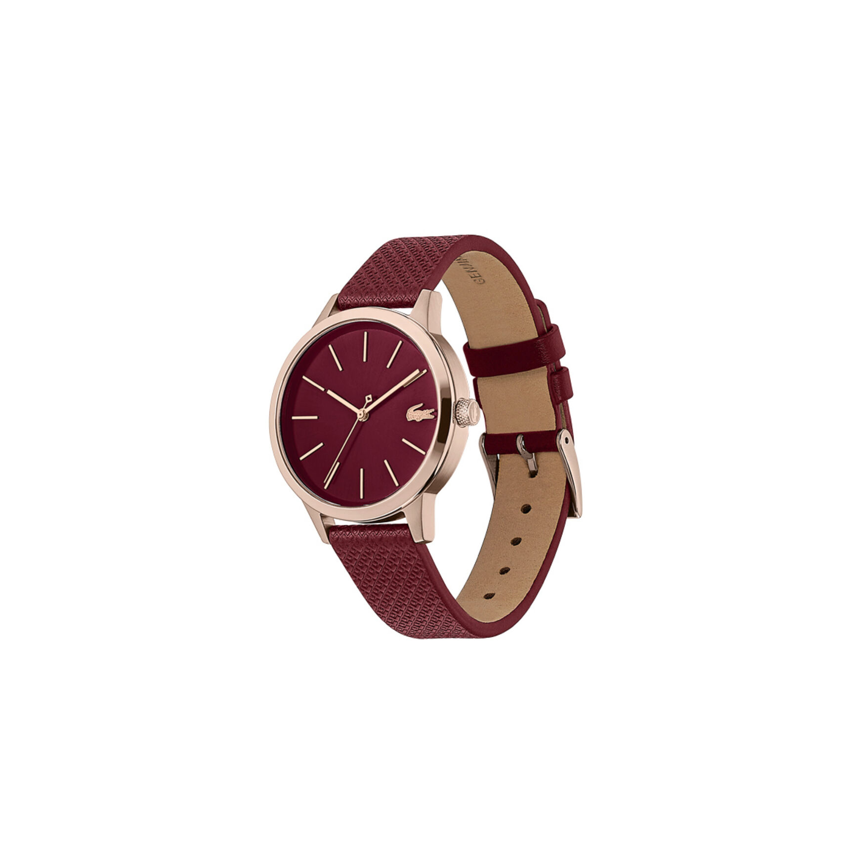 Lacoste Lacoste.12.12 Womens Burgundy Dial Watch Lacoste Lacoste.12.12 Womens Burgundy Dial Watch