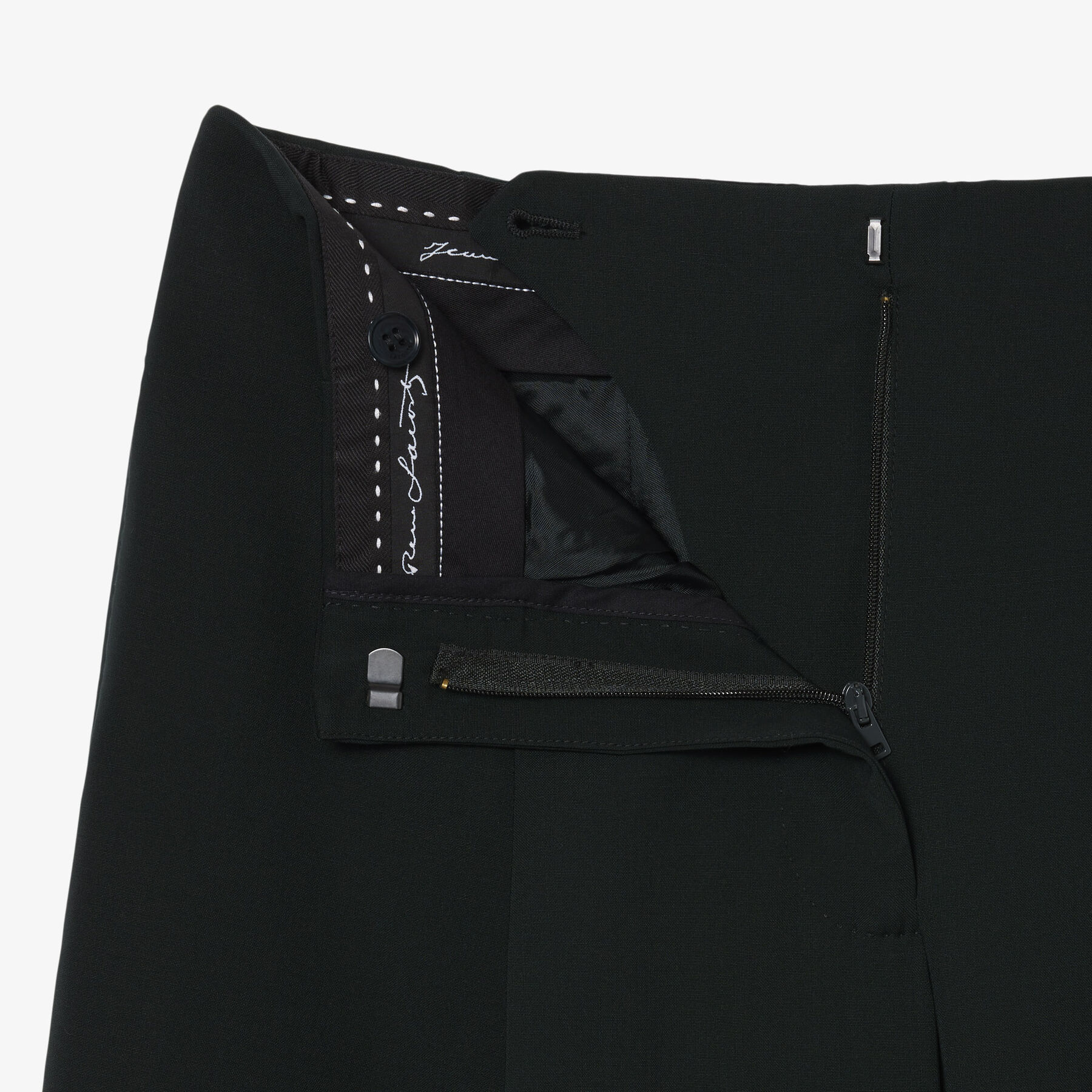 Runway Wide Fit Wool Blend Pants lacoste runway wide fit wool blend pants