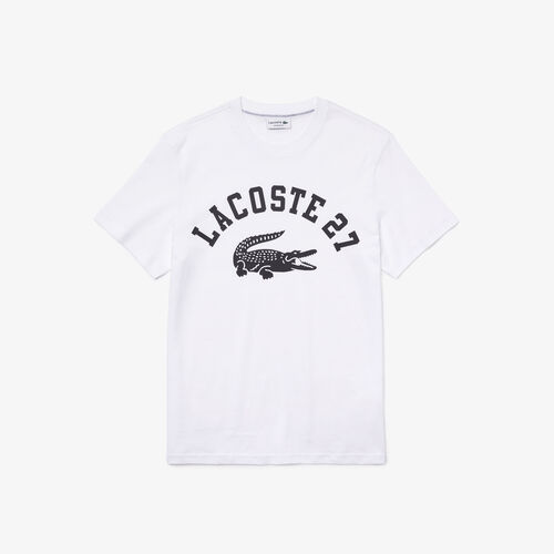 Men’s Crew Neck Lacoste 27 Print Cotton T-shirt