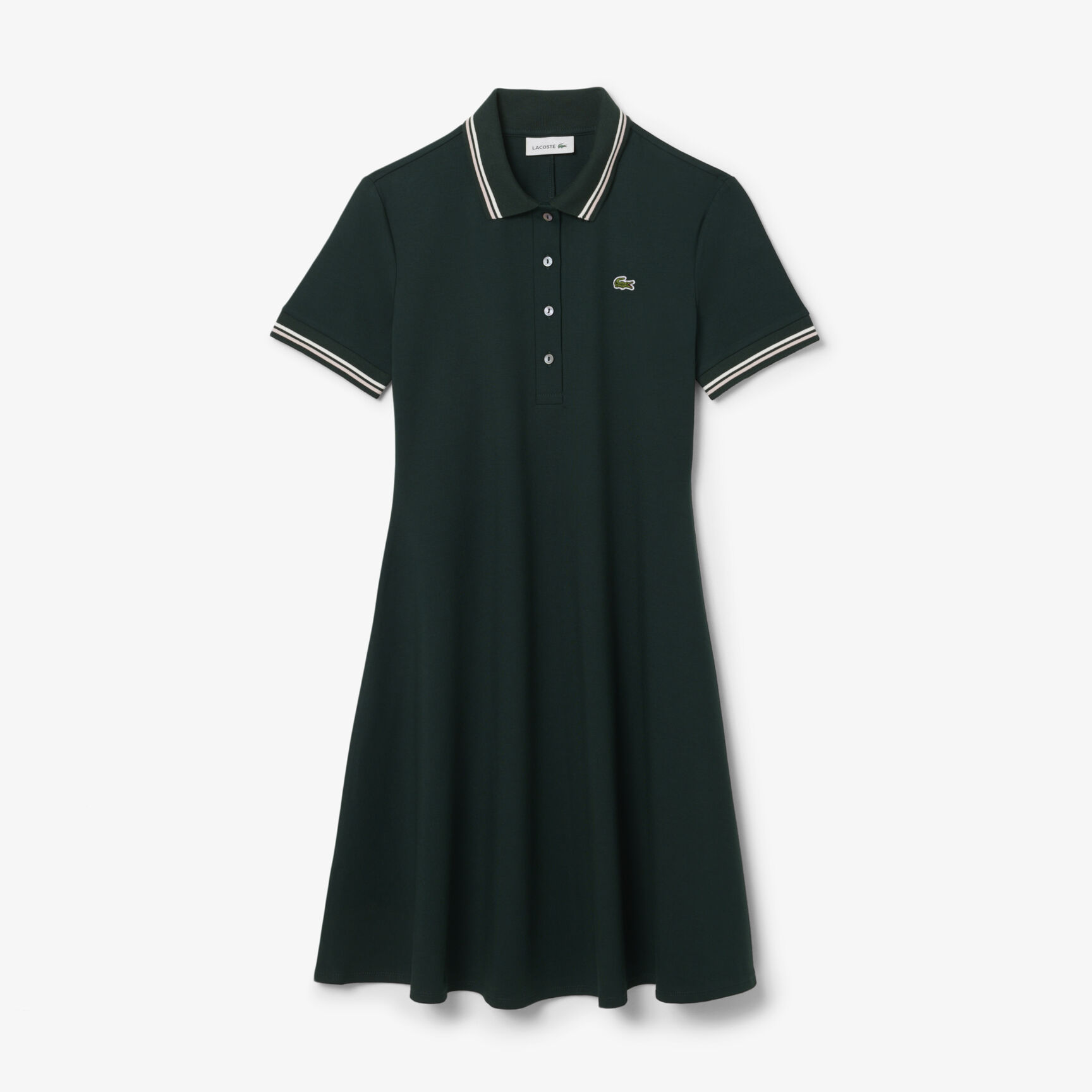 Stretch Polo Collar Skater Dress - EF5288-00-AIG