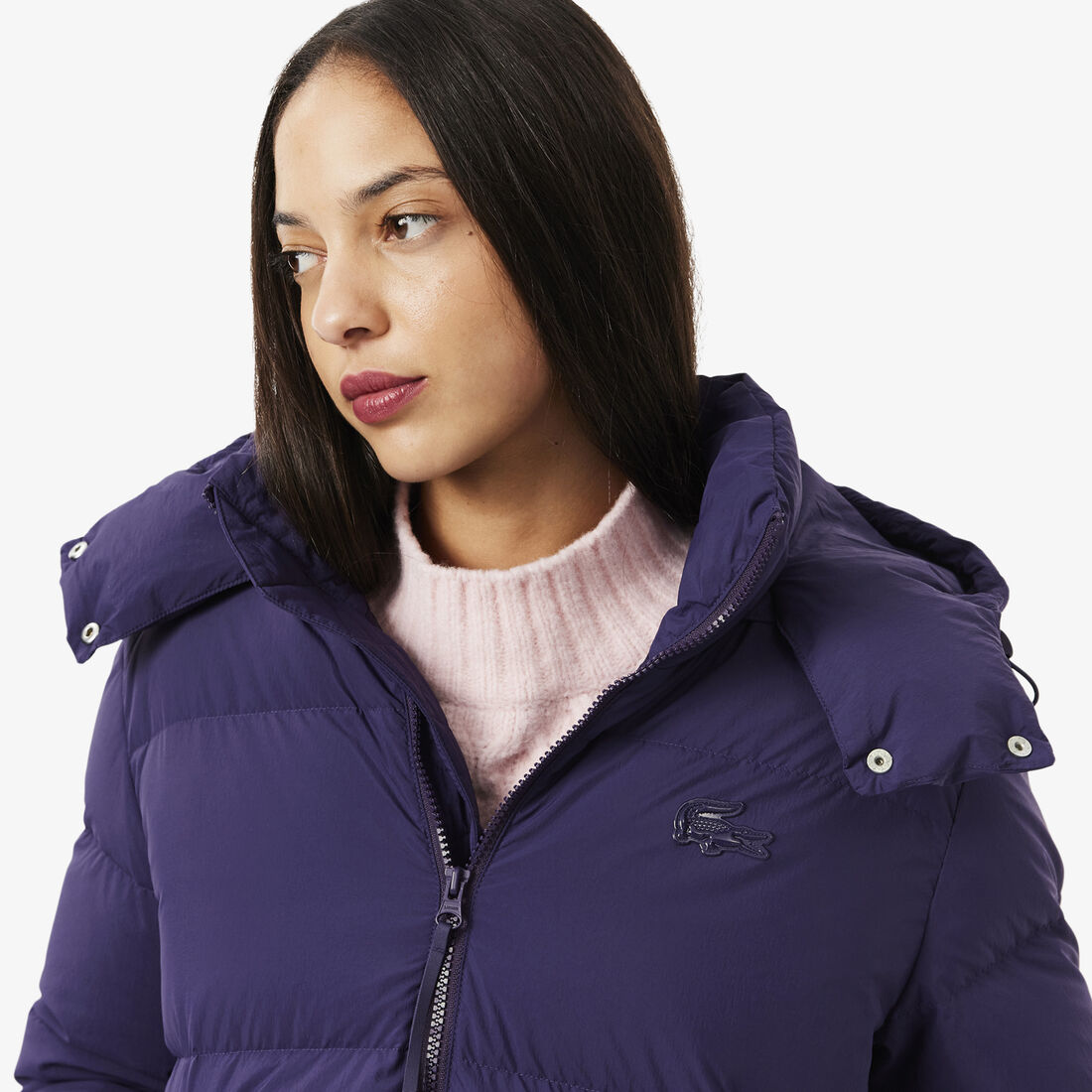 Relaxed Fit Hooded Down Jacket Relaxed Fit Hooded Down Jacket - BF3262-00-ZSV
