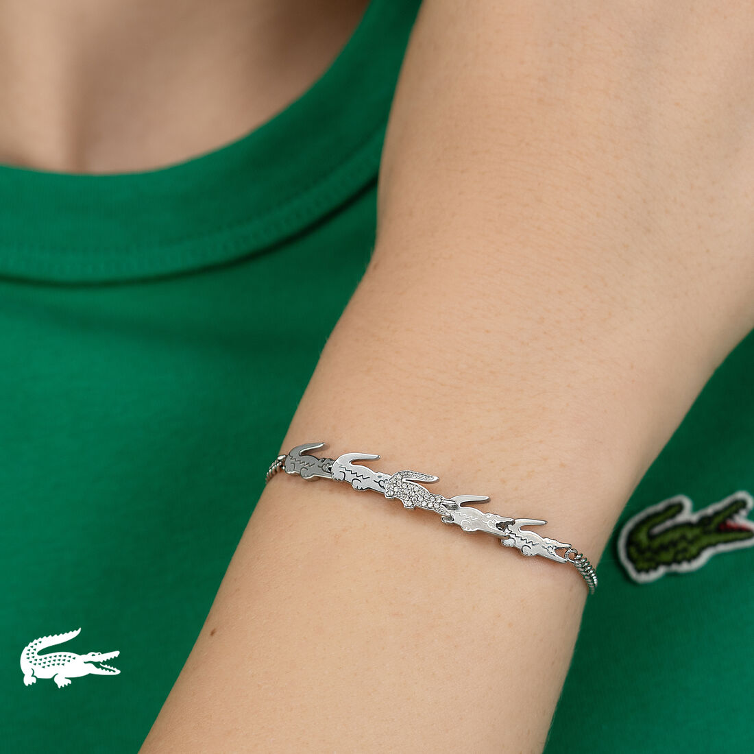 Lacoste Crocodile Womens Bracelet null - 2040509-SIL