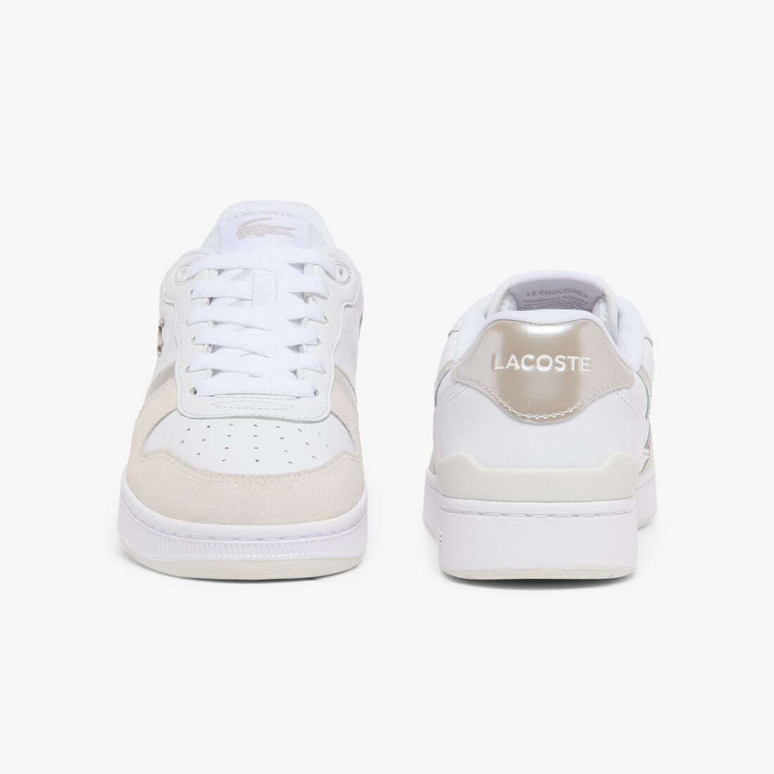 lacoste women s t clip set leather sneakers