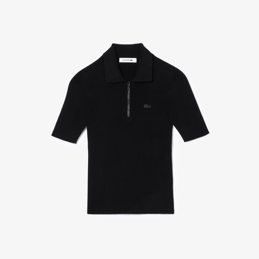 Zip Neck Rib Knit Polo Shirt Zip Neck Rib Knit Polo Shirt - AF4953-00-031