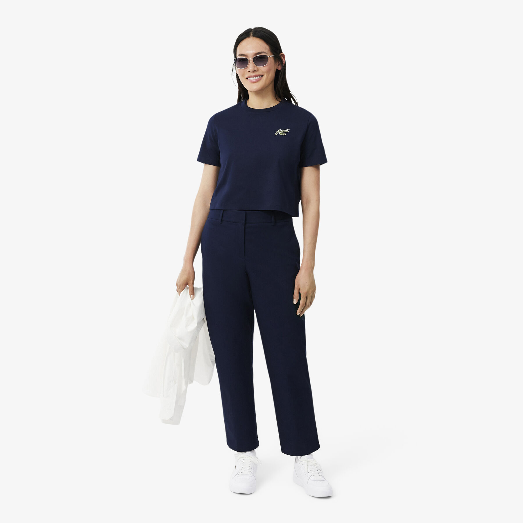 Relaxed Fit Badge Accent Cotton T-shirt - TF0224-00-166
