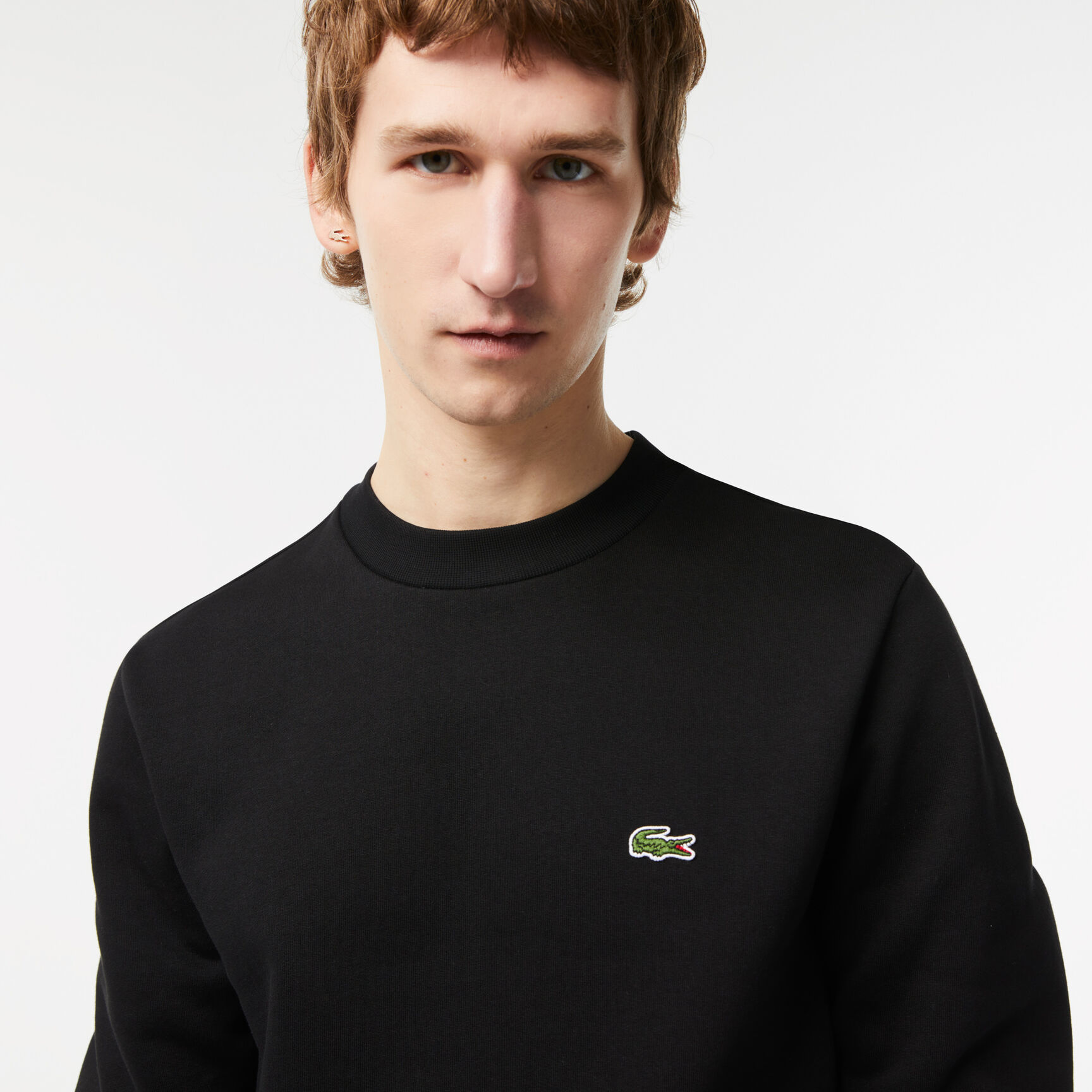 Buy Men's Lacoste Organic Brushed Cotton Sweatshirt | Lacoste UAE