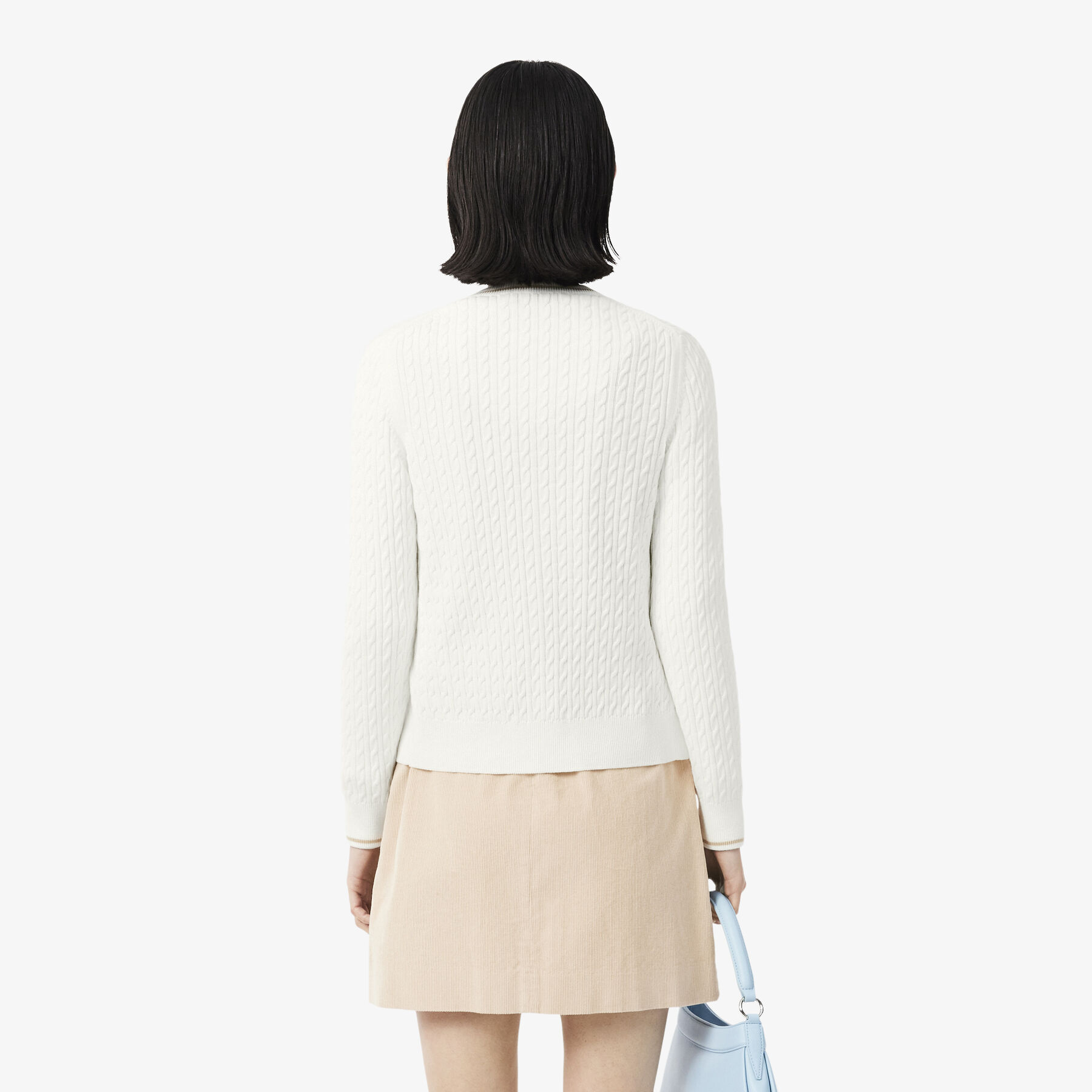 Striped Cable Knit Cardigan Striped Cable Knit Cardigan - AF9872-00-70V