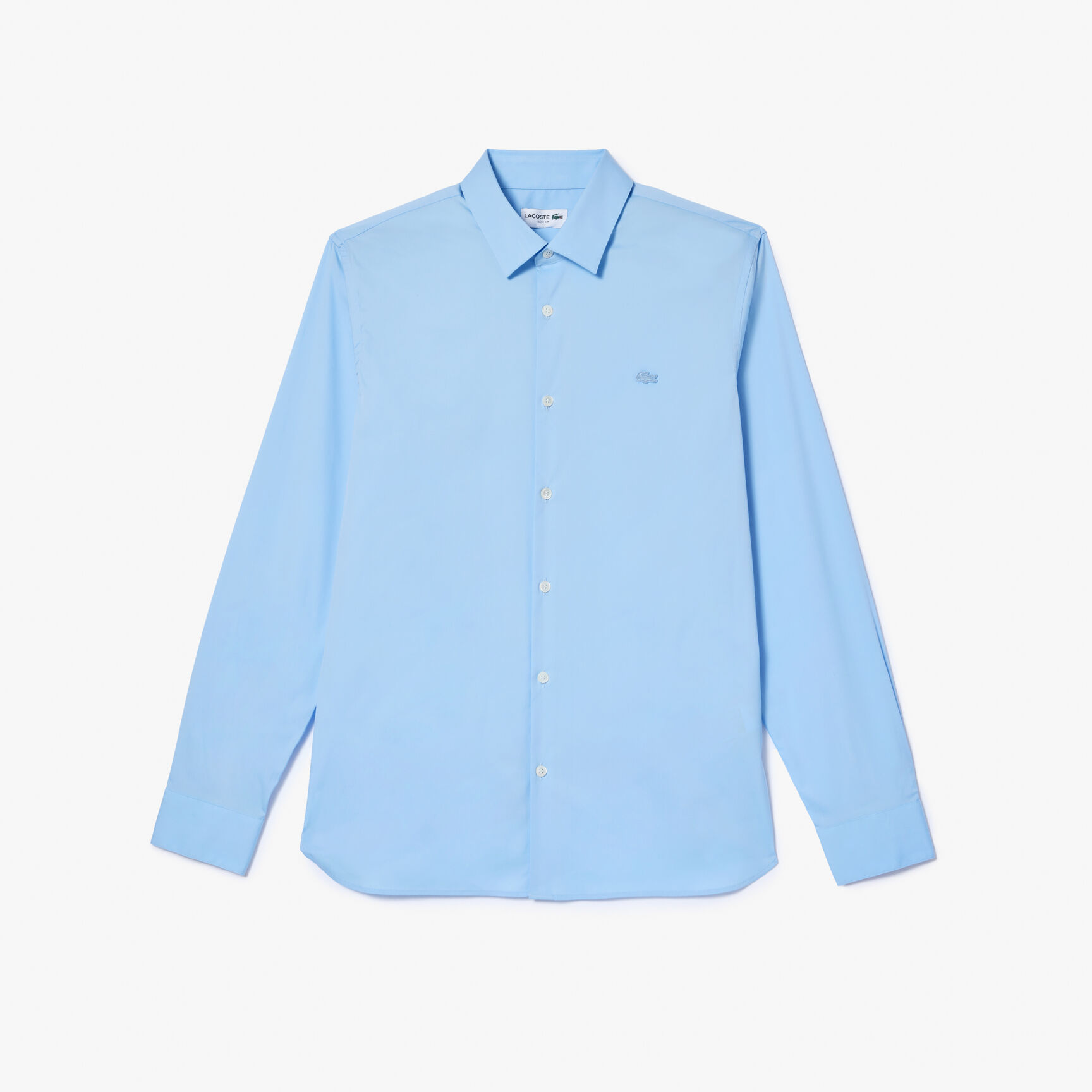 Men's Lacoste Slim Fit French Collar Cotton Poplin Shirt - CH5253-00-HBP