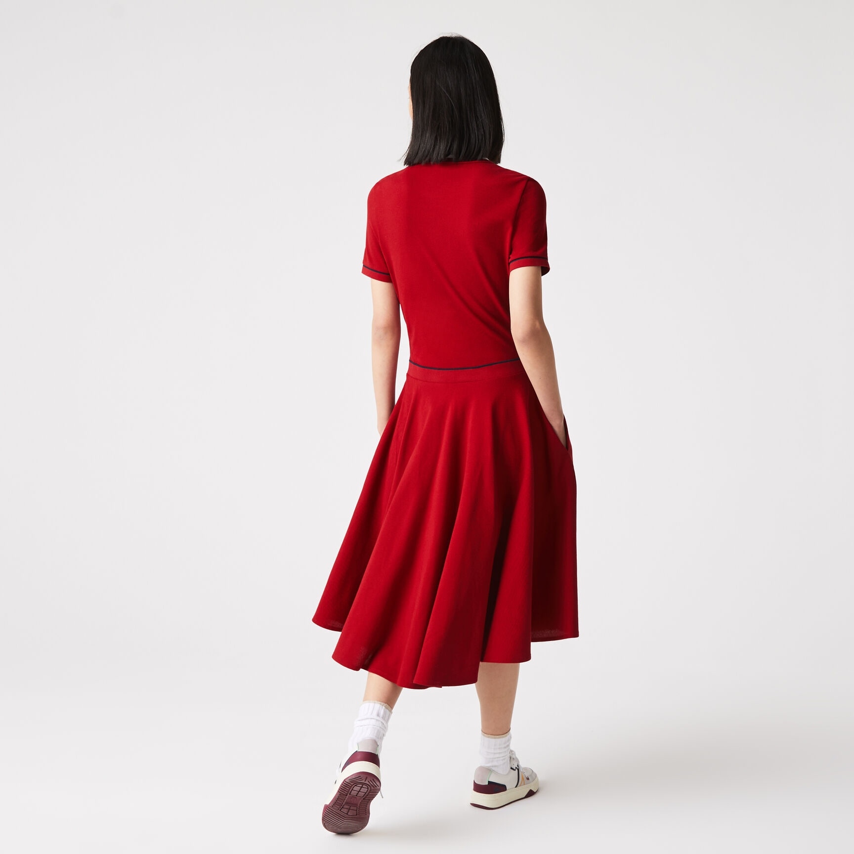 فستان بولو نسائي مصنوع في فرنسا من قطن بيتي بيكيه