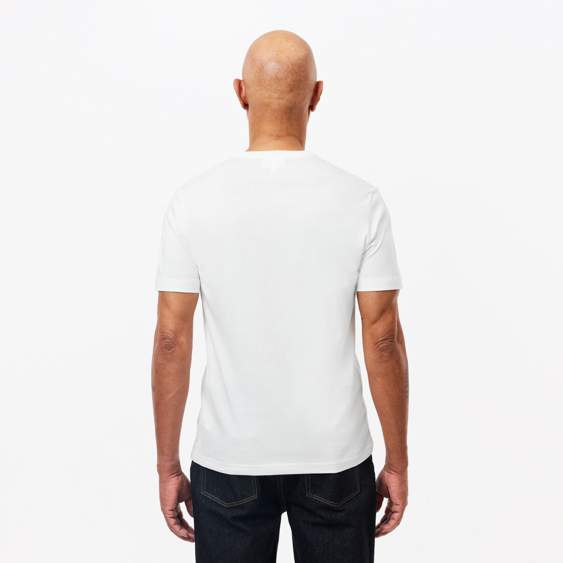 تيشيرت قطن بفتحة رقبة حرف V للرجال Men's V-neck Cotton T-shirt - TH2036-00-001