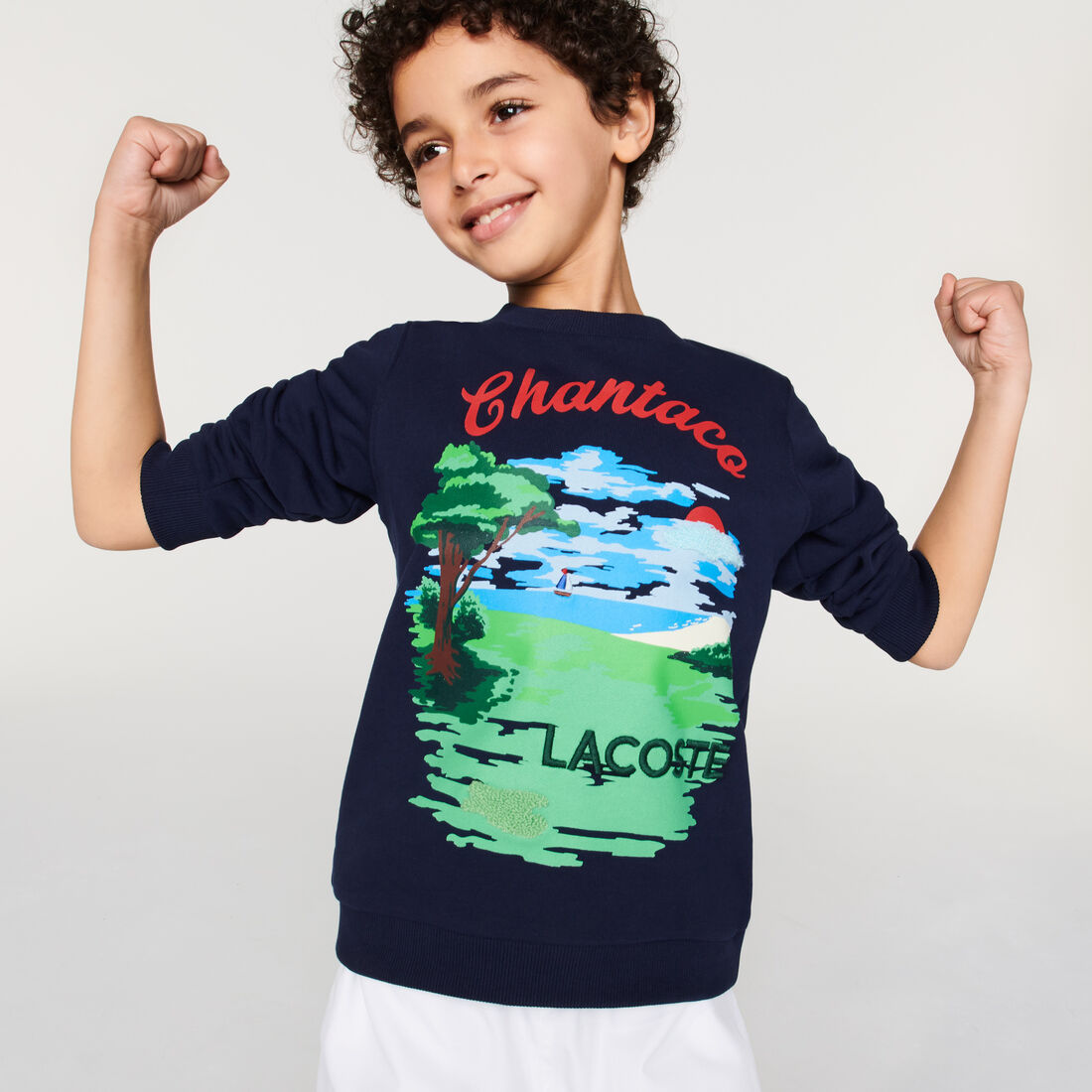 Boys’ Chantaco Print Fleece Sweatshirt