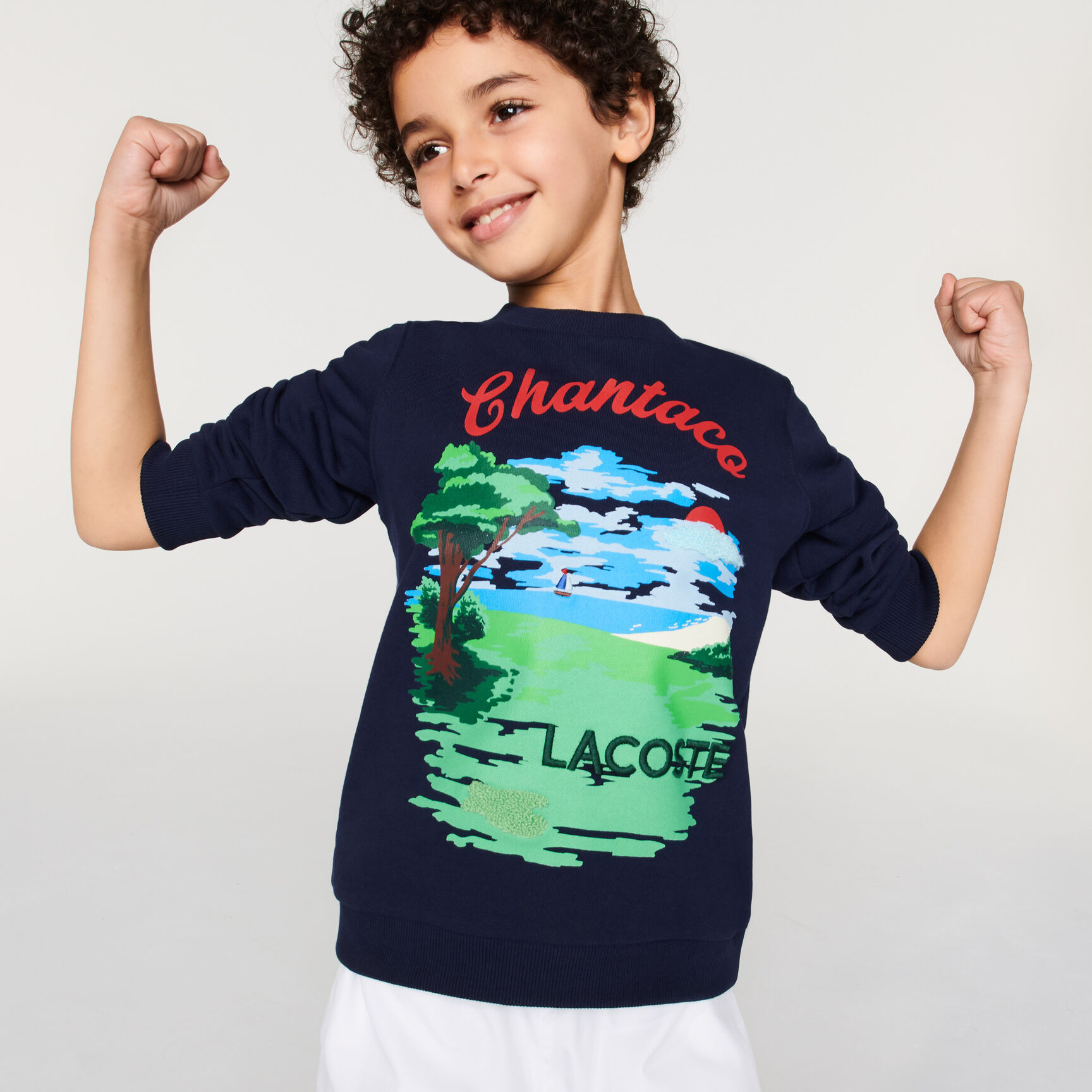 Boys’ Chantaco Print Fleece Sweatshirt