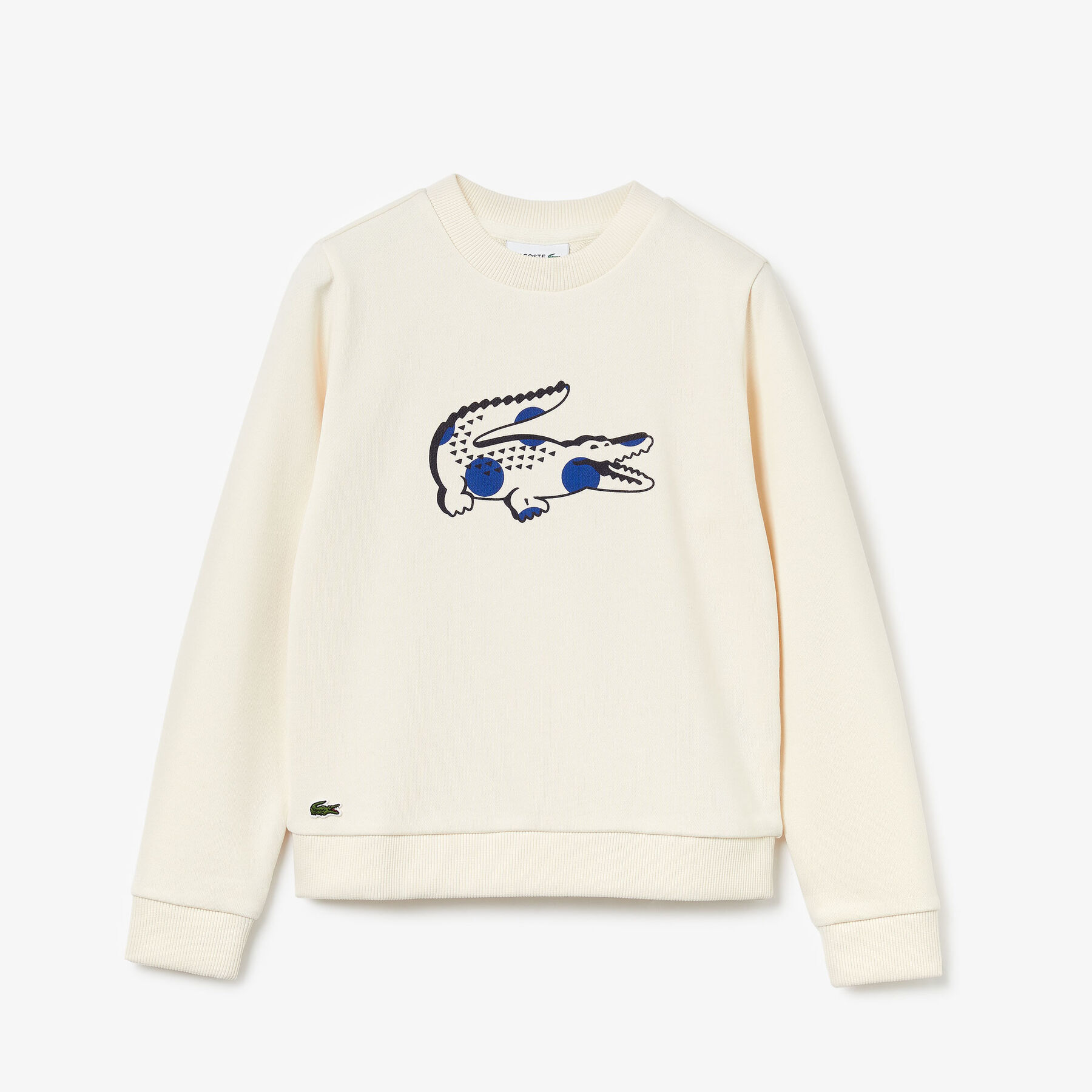 Girl’s Crocodile Print Fleece Sweatshirt lacoste girl s crocodile print fleece sweatshirt