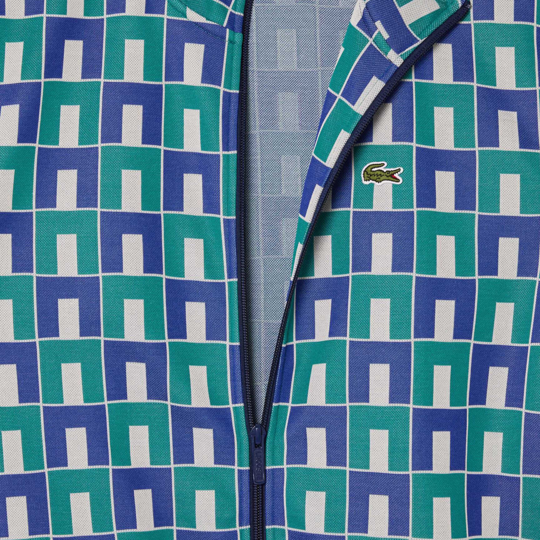 Robert George Jacquard Motif Zipped Sweatshirt Robert George Jacquard Motif Zipped Sweatshirt - SH8646-00-IS8