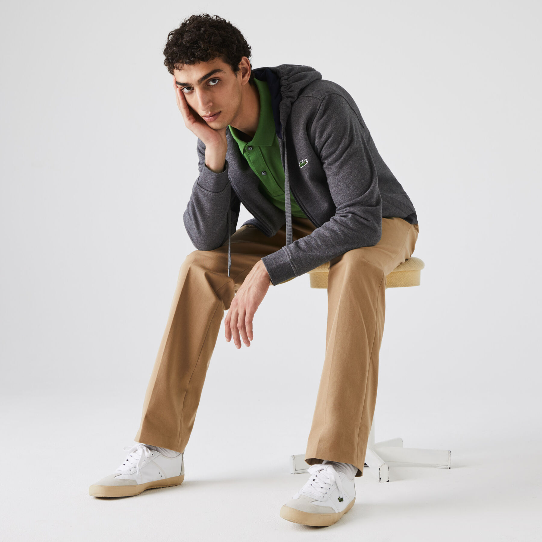 Men's Lacoste SPORT Tennis hooded zippered sweatshirt in fleece men s lacoste sport tennis hooded zippered sweatshirt in fleece