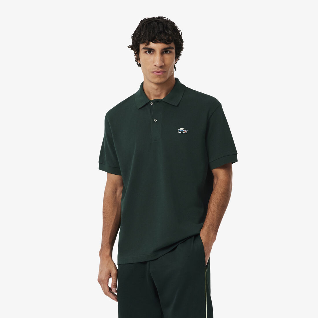 Classic Fit Landscape Crocodile Pique Polo Shirt - PH5881-00-YZP