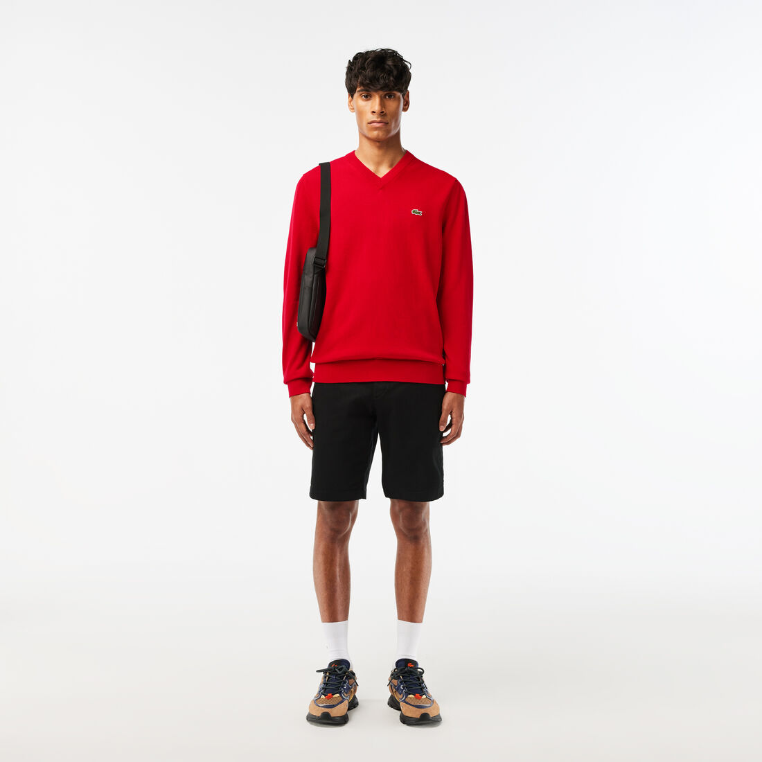 Men's V-neck Organic Cotton Sweater - AH1951-00-240