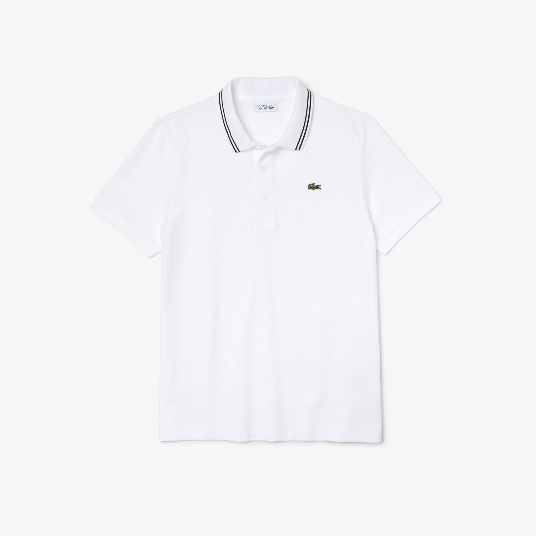 Men's Lacoste SPORT Contrast Accent Lightweight Cotton Polo Shirt