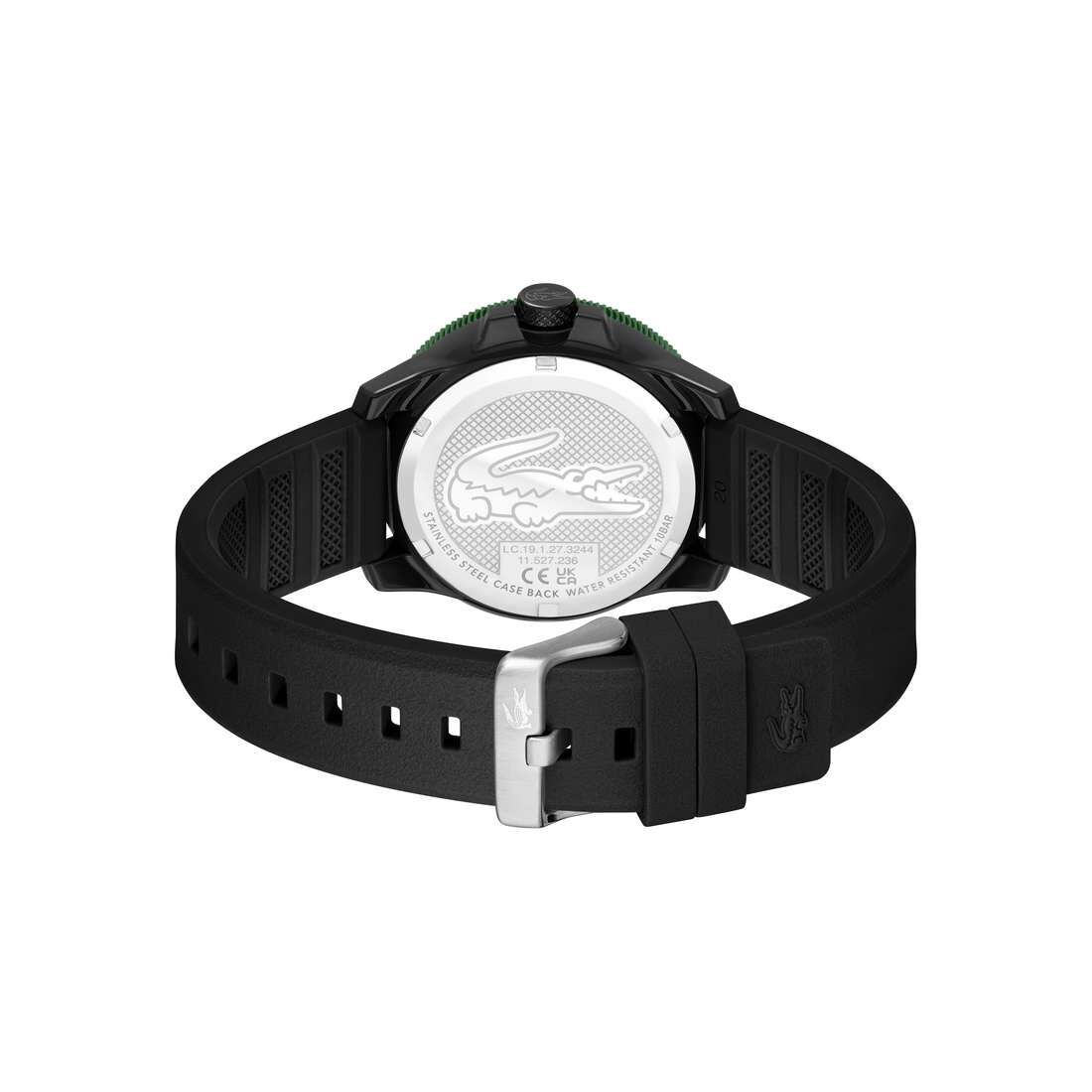 Men Silicone Strap 3 Hand Quartz Watch Men Silicone Strap 3 Hand Quartz Watch - 2011412-BLK
