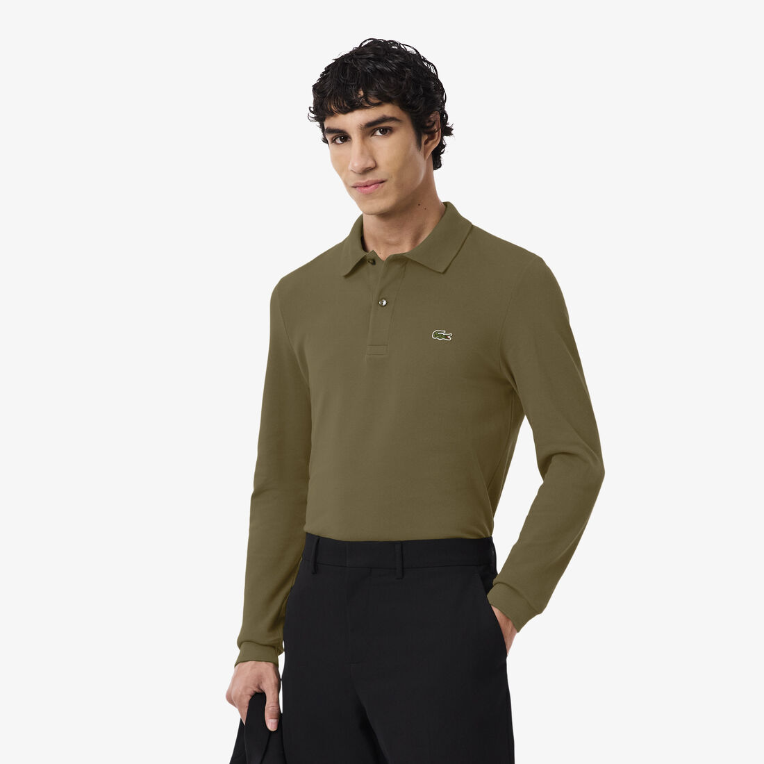 Slim Fit L.12.12 Long Sleeved Polo Shirt - PH4013-00-E9F