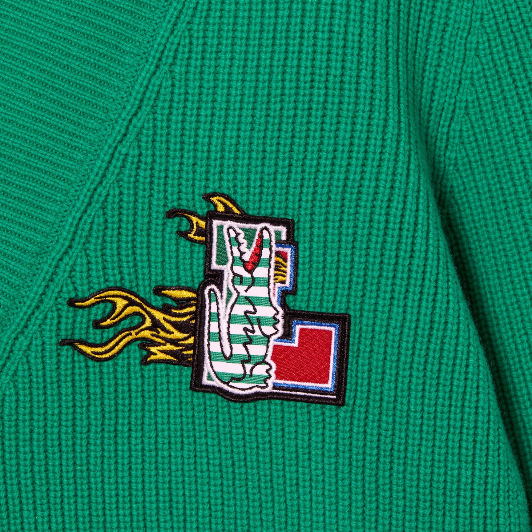 Women's Lacoste Holiday V-Neck Wool Sweater Women's Lacoste Holiday V-Neck Wool Sweater