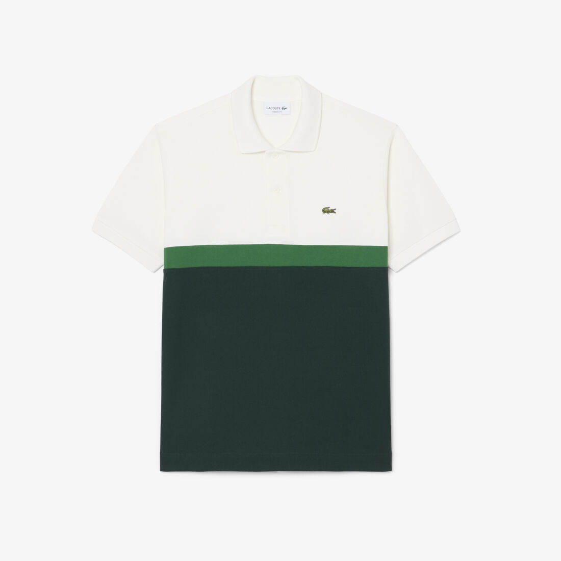 Classic Fit Colour-Block Petit Pique Polo Shirt lacoste classic fit colour block petit pique polo shirt