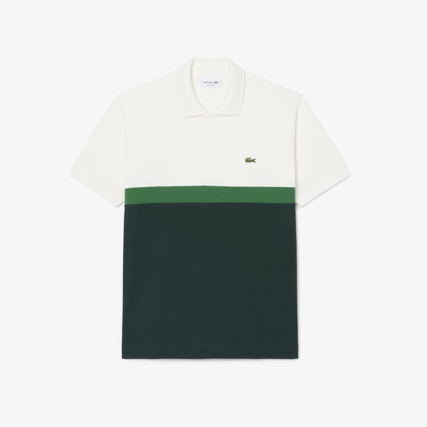 Classic Fit Colour-Block Petit Pique Polo Shirt lacoste classic fit colour block petit pique polo shirt