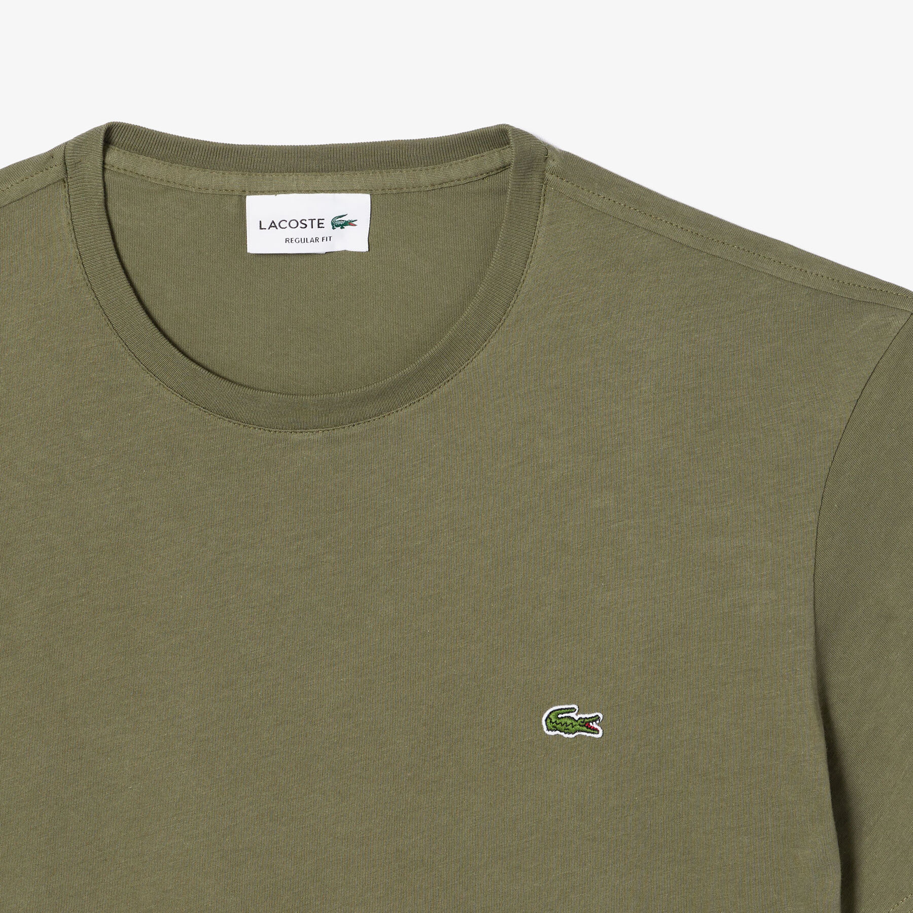تيشيرت قطني أحادي اللون برقبة دائرية Men's Crew Neck Cotton T-shirt - TH2038-00-316