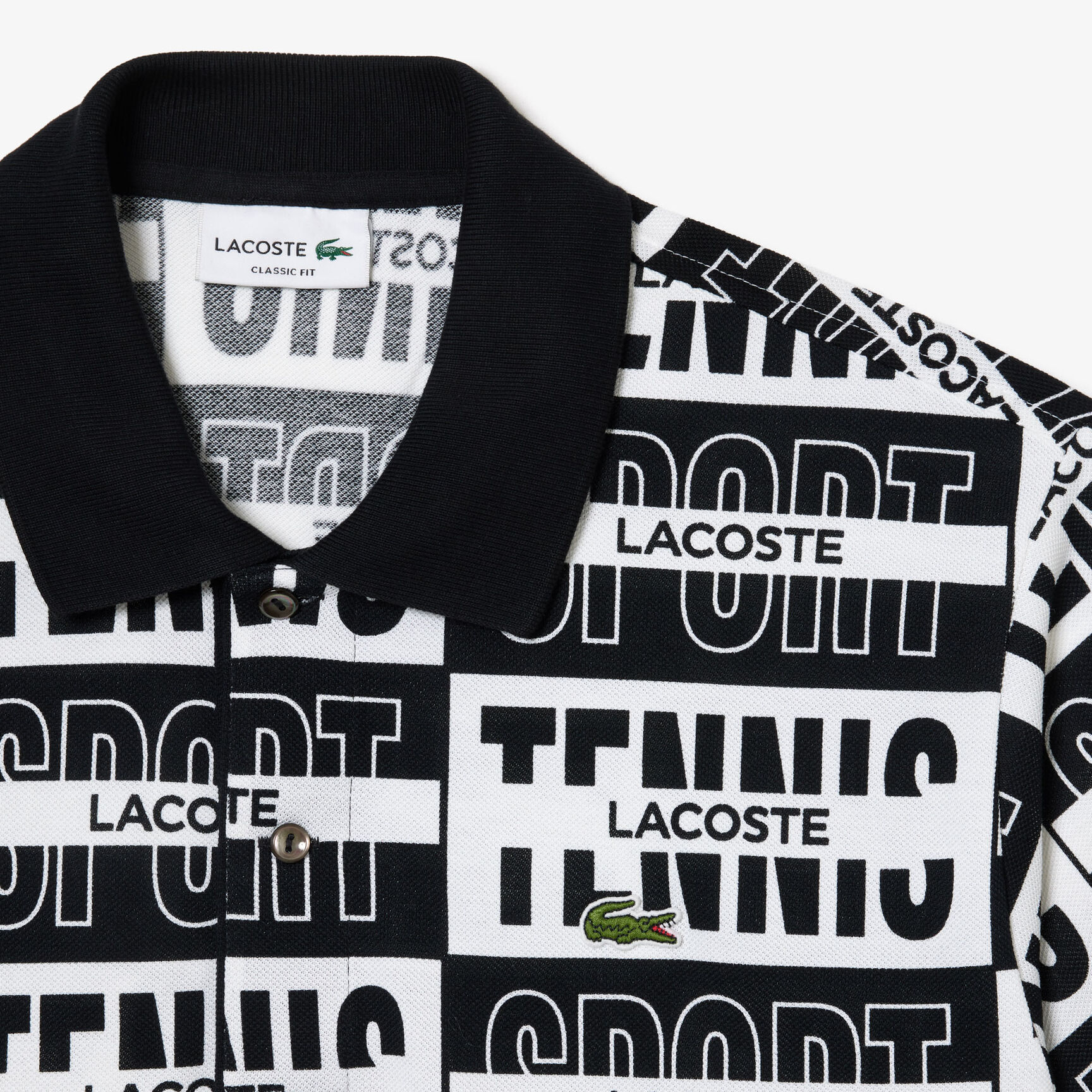 Original L.12.12 Two Tone Badge Print Polo Shirt - PH2057-00-001