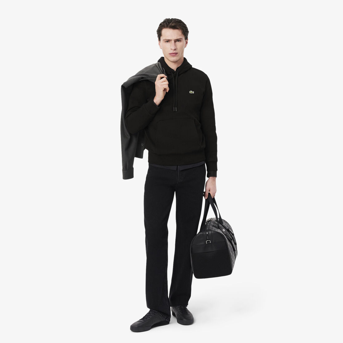 سويت شيرت لاكوست بغطاء رأس قطن عضوي للرجال Men's Lacoste Organic Cotton Hooded Jogger Sweatshirt - SH9623-00-031