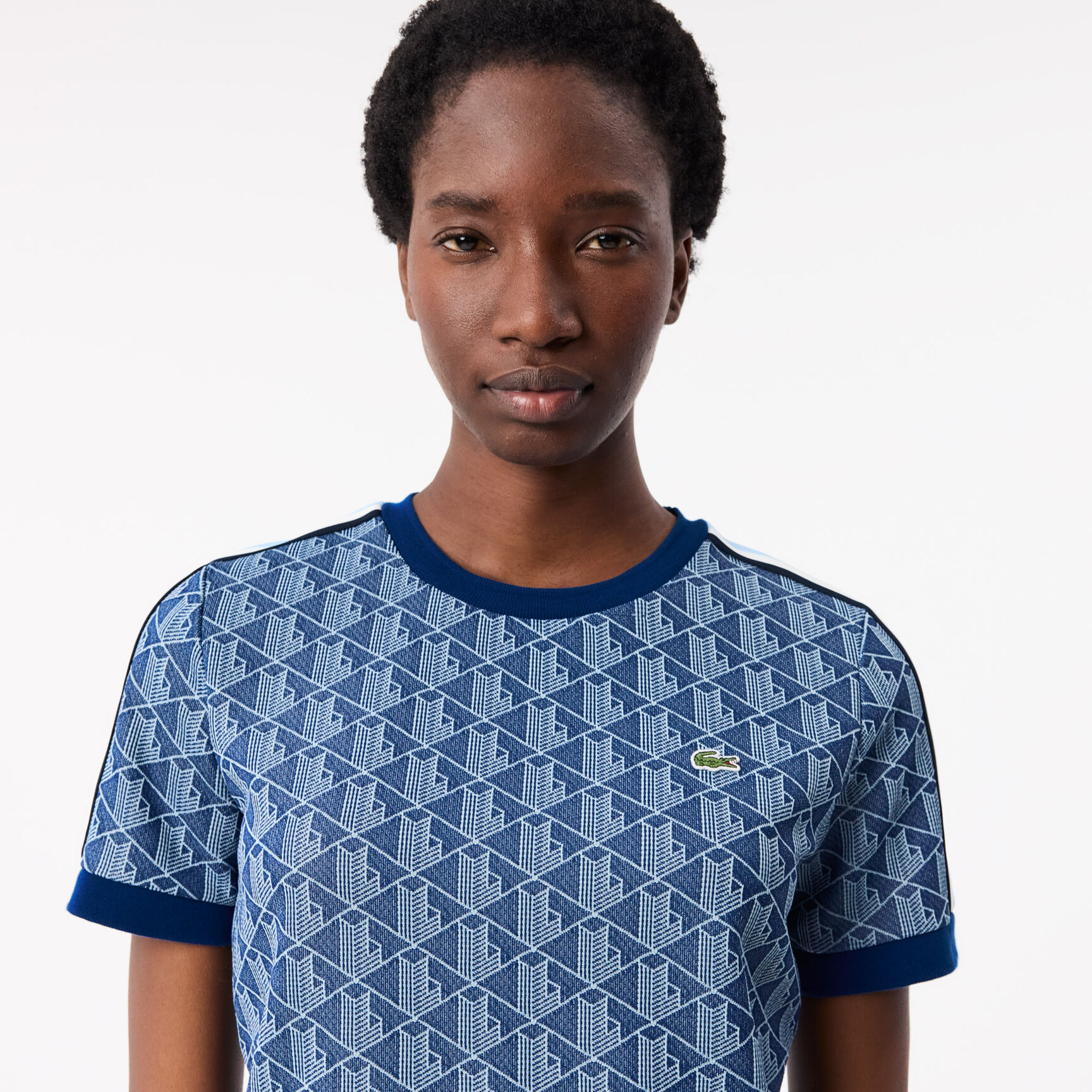 Slim Fit Monogram Jacquard T-shirt - TF3244-00-6LE