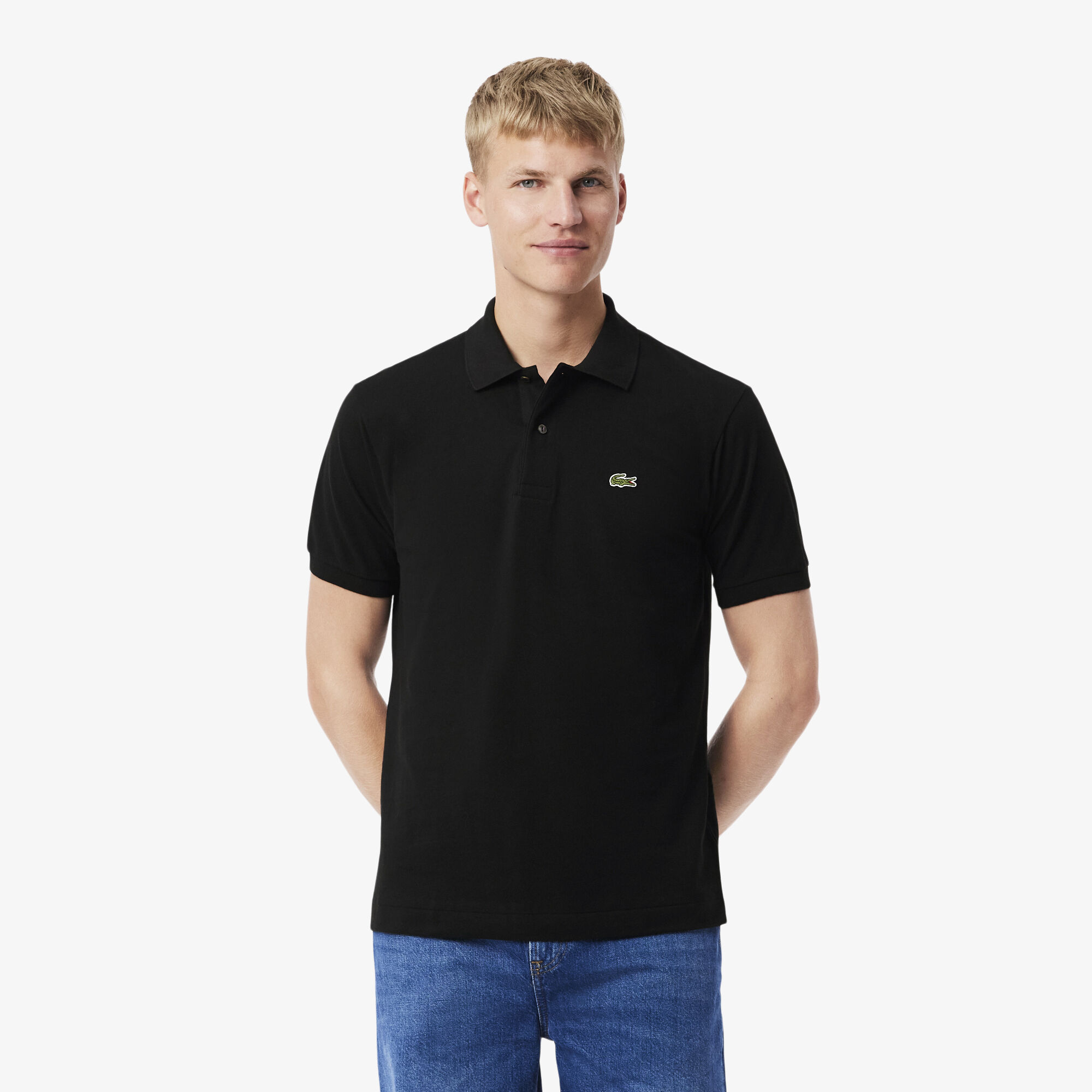 Classic Fit L.12.12 Original Polo Shirt, Black | LACOSTE UAE