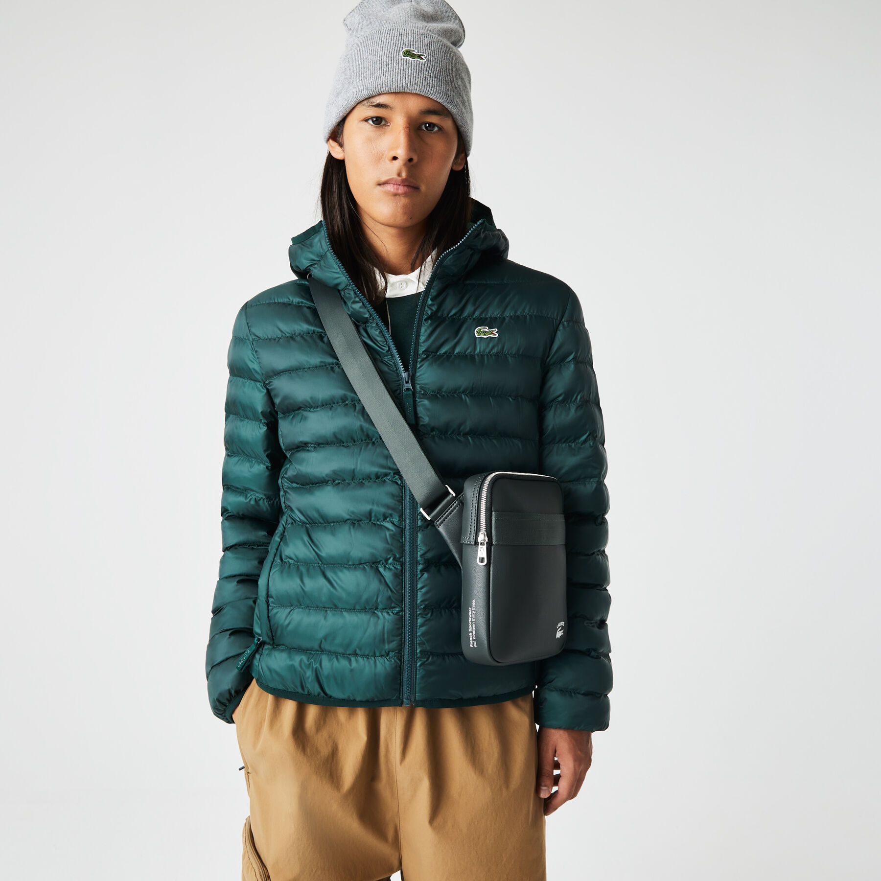 Men's Lacoste Contrast Branded Crossover Bag men s lacoste contrast branded crossover bag