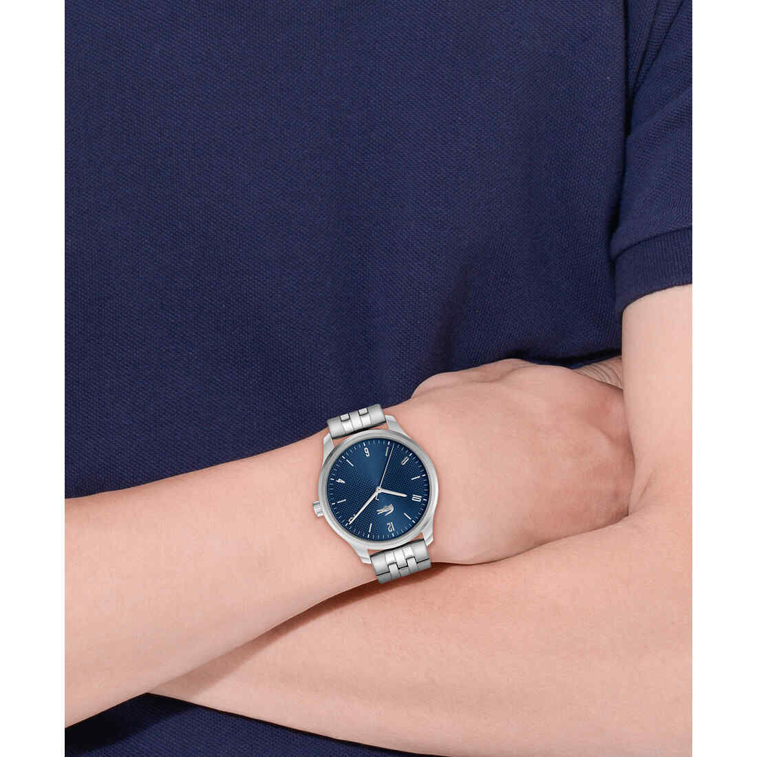 ساعة رجالية معدنية Men Metal-metal Watch - 2011325-SIL