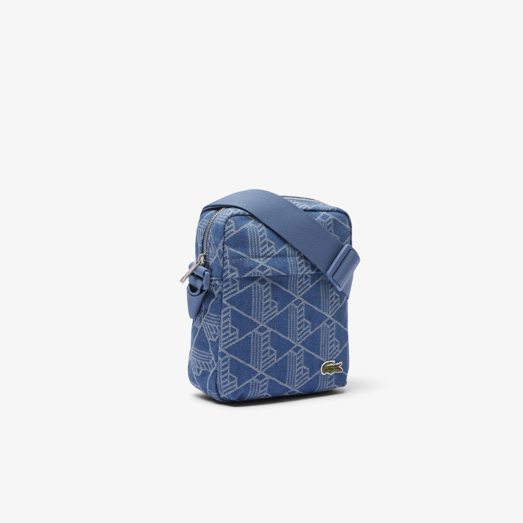Neocroc Jacquard Motif Vertical Satchel, Blue | LACOSTE UAE