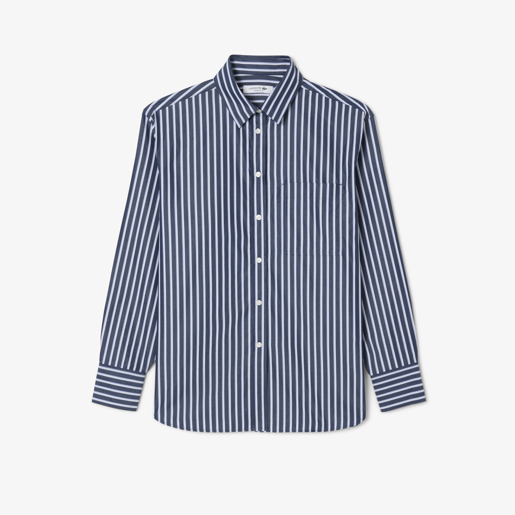 قميص بوبلين قطني أوفرسايز Oversized Cotton Poplin Shirt - CF0215-00-6GI