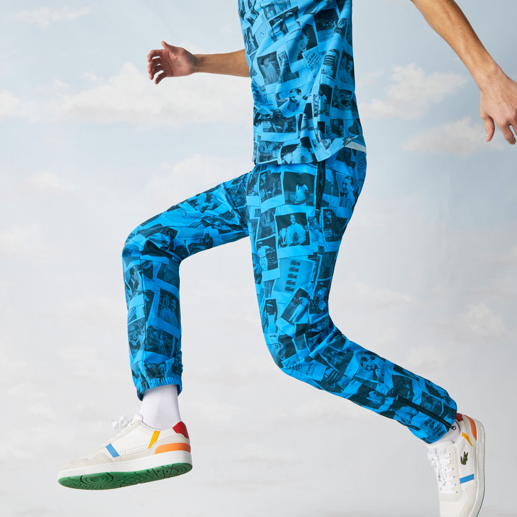 بنطال رياضي للجنسين من مجموعة Lacoste LIVE و Polaroid بنطال رياضي للجنسين من مجموعة Lacoste LIVE و Polaroid