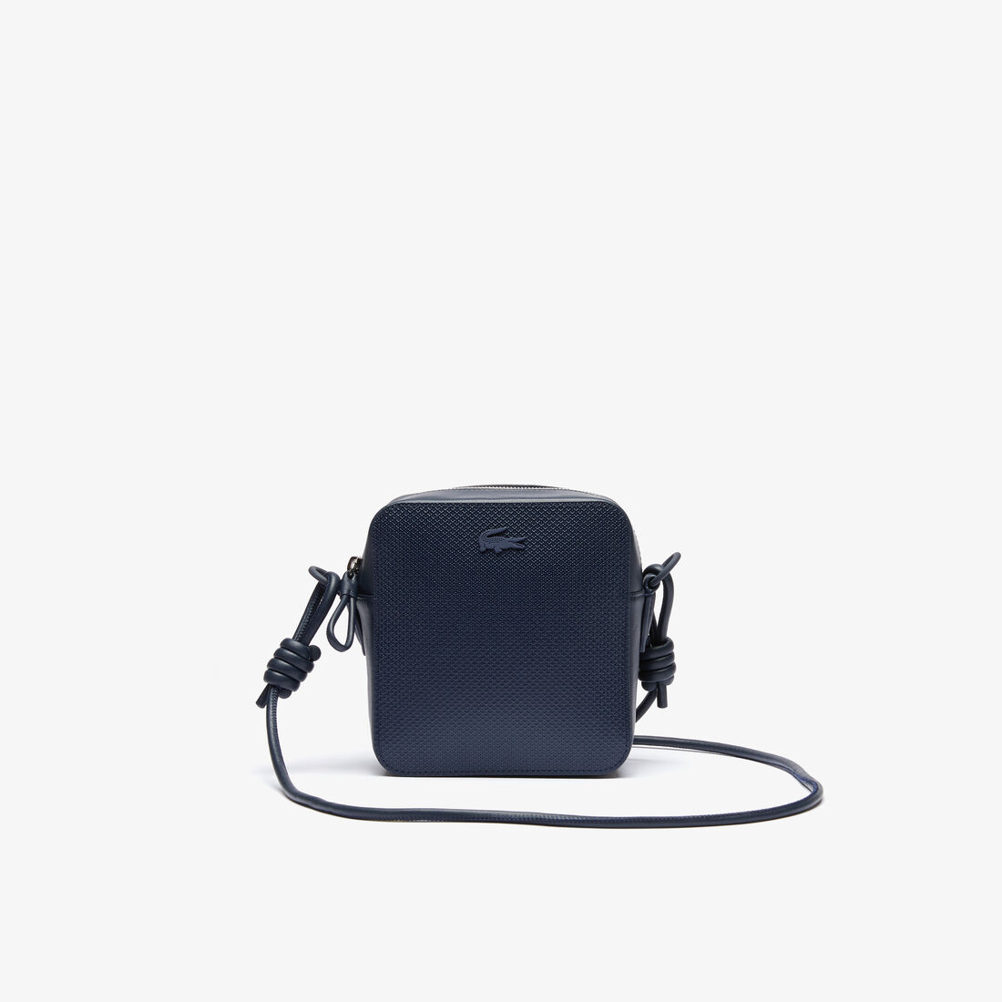 حقيبة كتف مربعة وصغيرة من جلد البيكيه غير اللامع مجموعة Chantaco للنساء