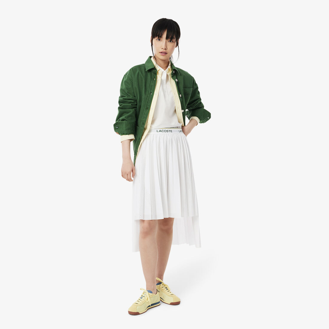 Asymmetric Pleated Midi Skirt Asymmetric Pleated Midi Skirt - JF0641-00-001