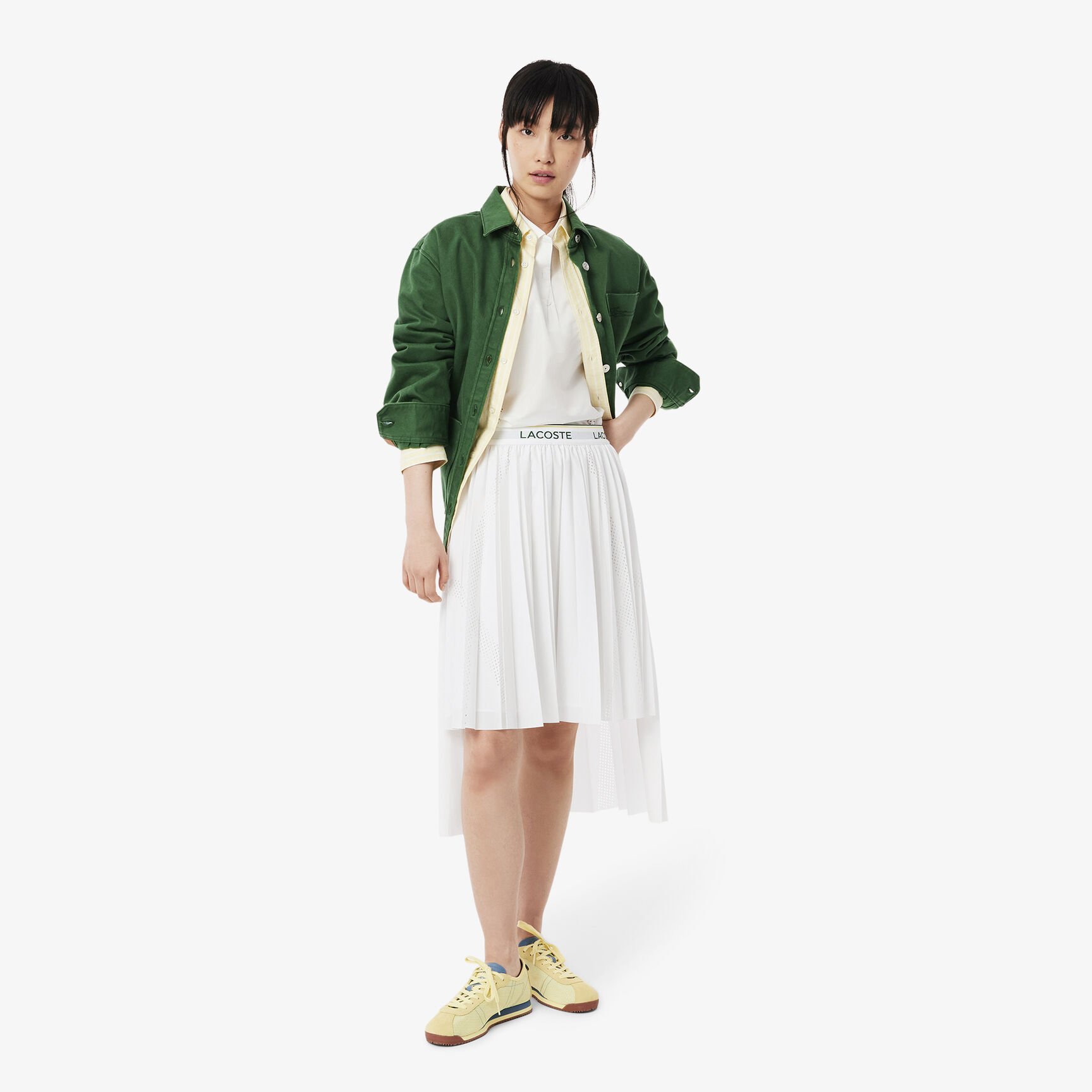 Asymmetric Pleated Midi Skirt Asymmetric Pleated Midi Skirt - JF0641-00-001