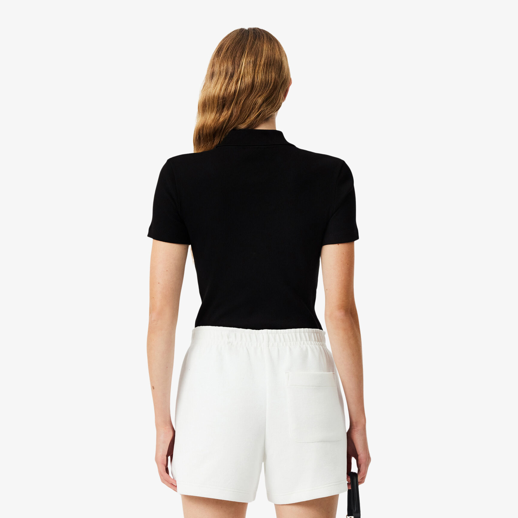 Slim Fit L.12.D Ribbed Cotton Polo Shirt - DF5377-00-031