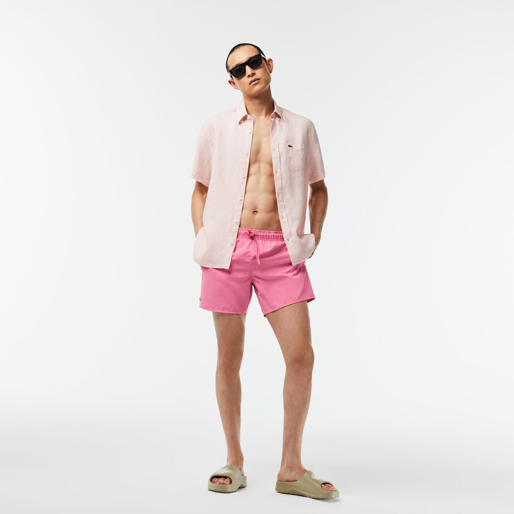 Lightweight Monochrome Swim Trunks - MH6270-00-W4I