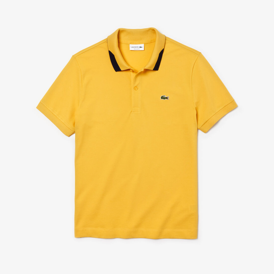 قميص بولو للرجال من بيكيه بيما المرن ذو قصة ضيقة بلمسات جمالية متباينة من Lacoste قميص بولو للرجال من بيكيه بيما المرن ذو قصة ضيقة بلمسات جمالية متباينة من Lacoste