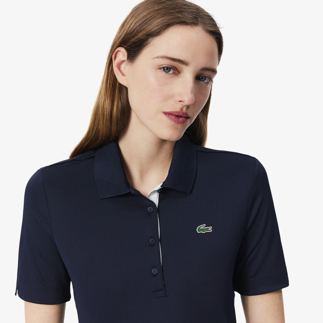 قميص بولو جولف نسائي مطاطي قابل للتنفس من لاكوست سبورت Women's Lacoste SPORT Breathable Stretch Golf Polo Shirt - PF5179-00-525