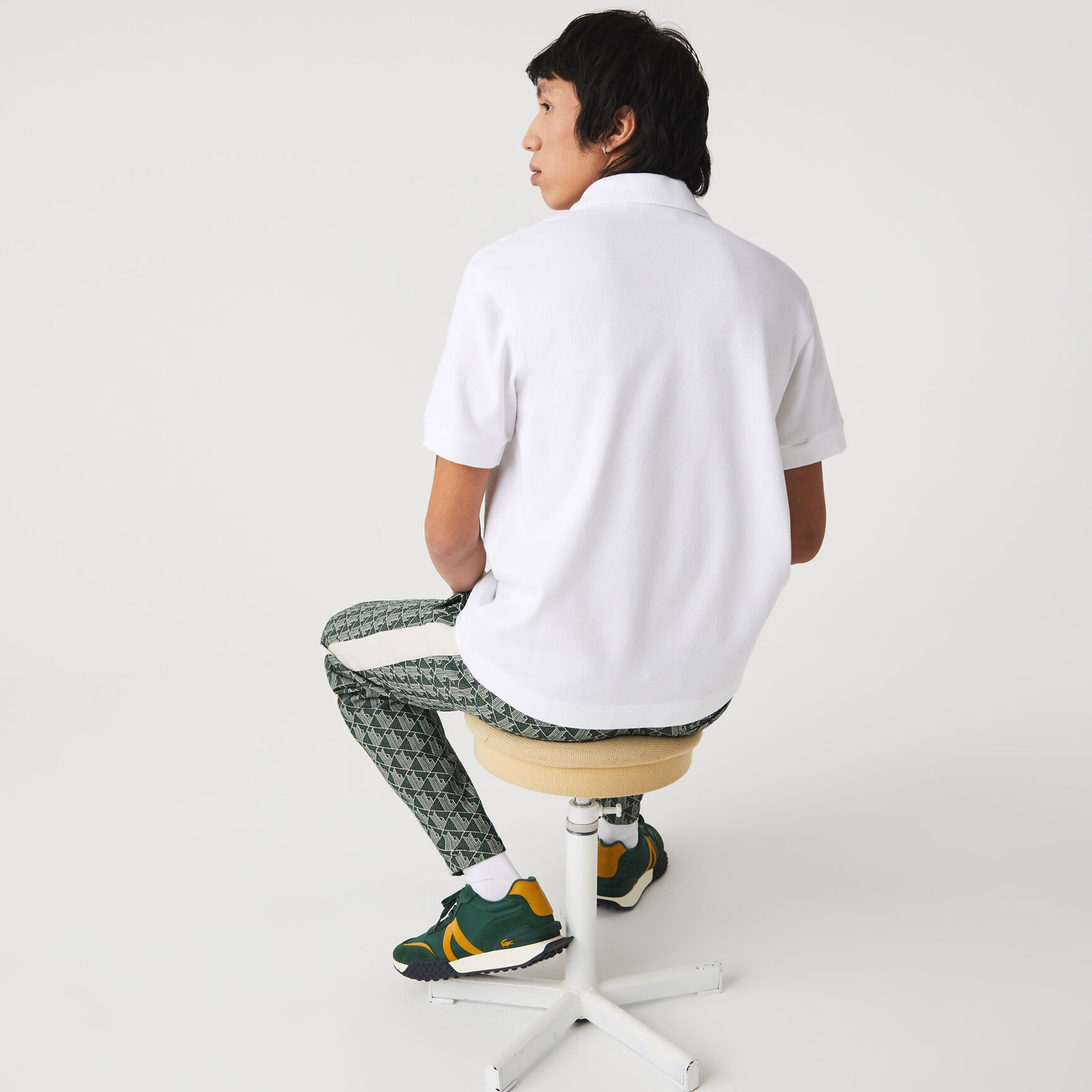 تيشيرت بولو لاكوست قطن عضوي بقصة كلاسيكية للرجال مجموعة Made in France تيشيرت بولو لاكوست قطن عضوي بقصة كلاسيكية للرجال مجموعة Made in France